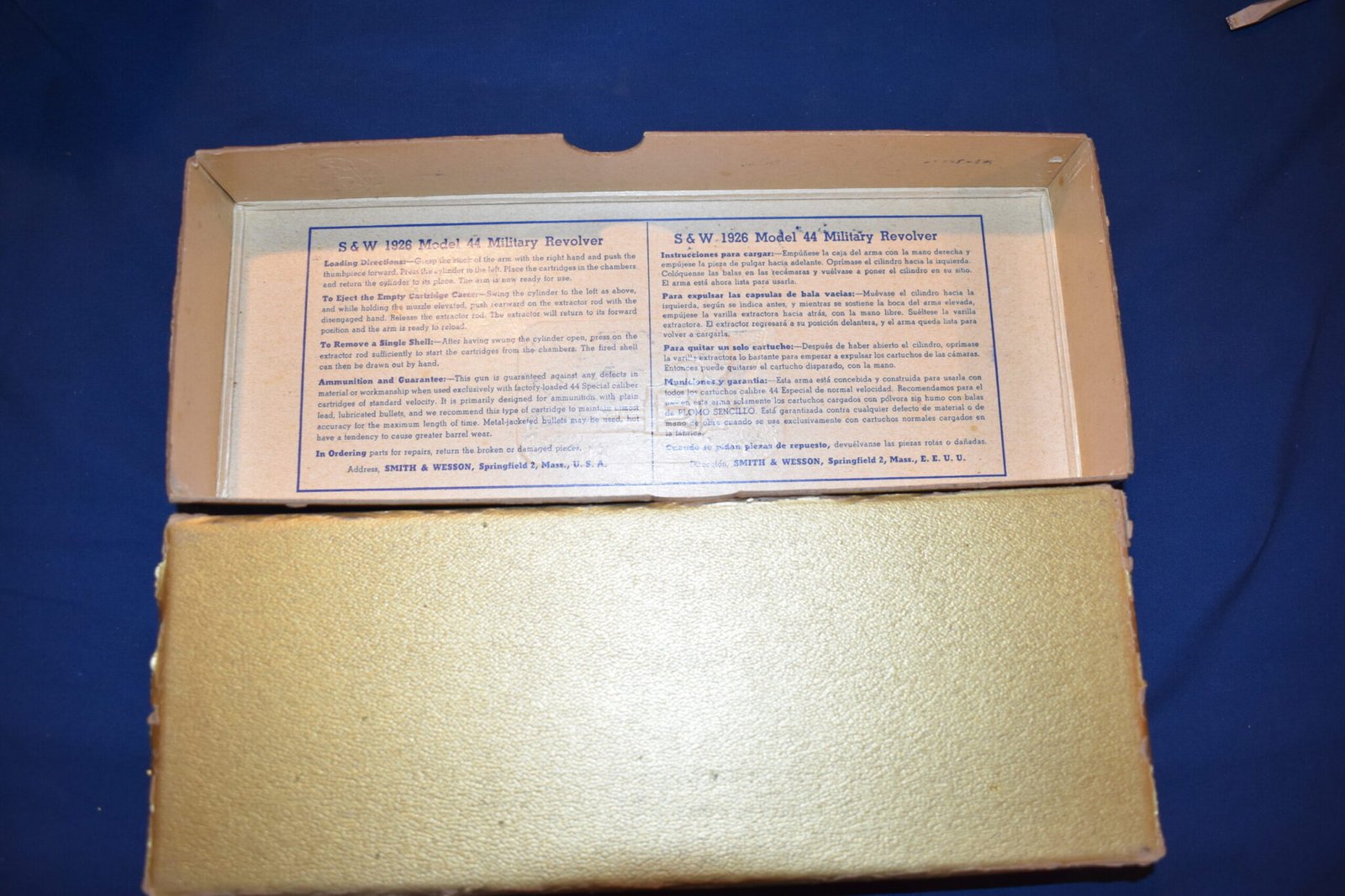 SMITH & WESSON 5" 1926 44 MILITARY REVOLVER PRE-MODEL 21 BOX SWB14 - Image 2