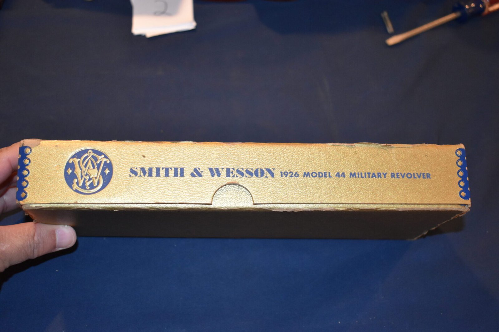 SMITH & WESSON 5" 1926 44 MILITARY REVOLVER PRE-MODEL 21 BOX SWB14 - Image 5