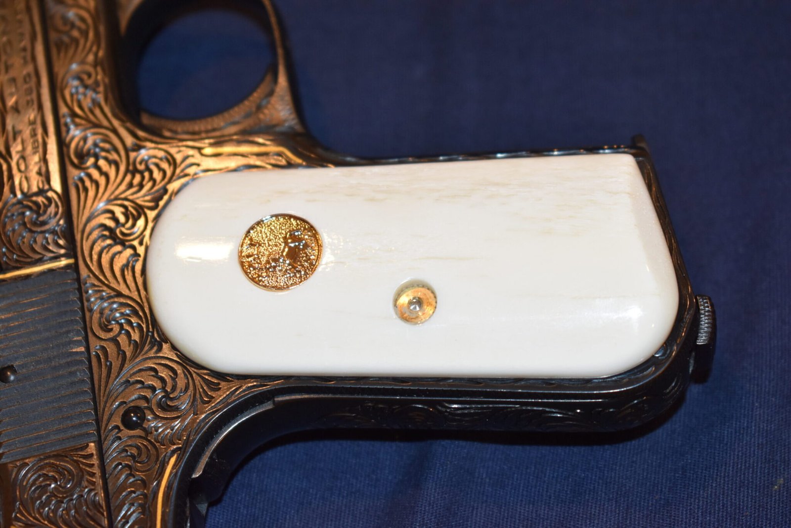 COLT 19803 / 1908 POCKET HAMMERLESS GIRAFFE BONE GRIPS 1903GB3 - Image 5
