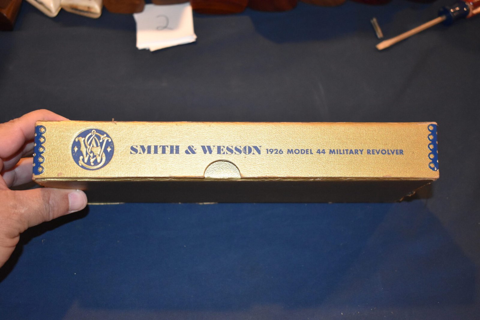 SMITH & WESSON 5" 1926 44 MILITARY REVOLVER PRE-MODEL 21 BOX SWB14 - Image 6