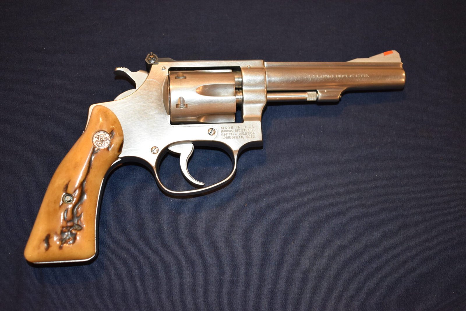 SMITH & WESSON J FRAME SQUARE BUTT VINTAGE STAG GRIPS JSQS5 - Image 7