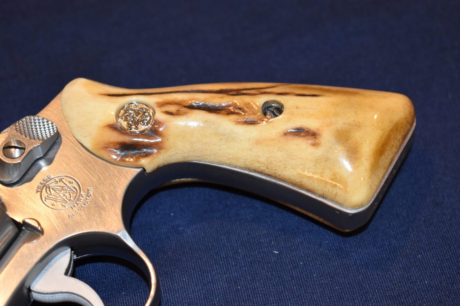 SMITH & WESSON J FRAME SQUARE BUTT VINTAGE STAG GRIPS JSQS5 - Image 12