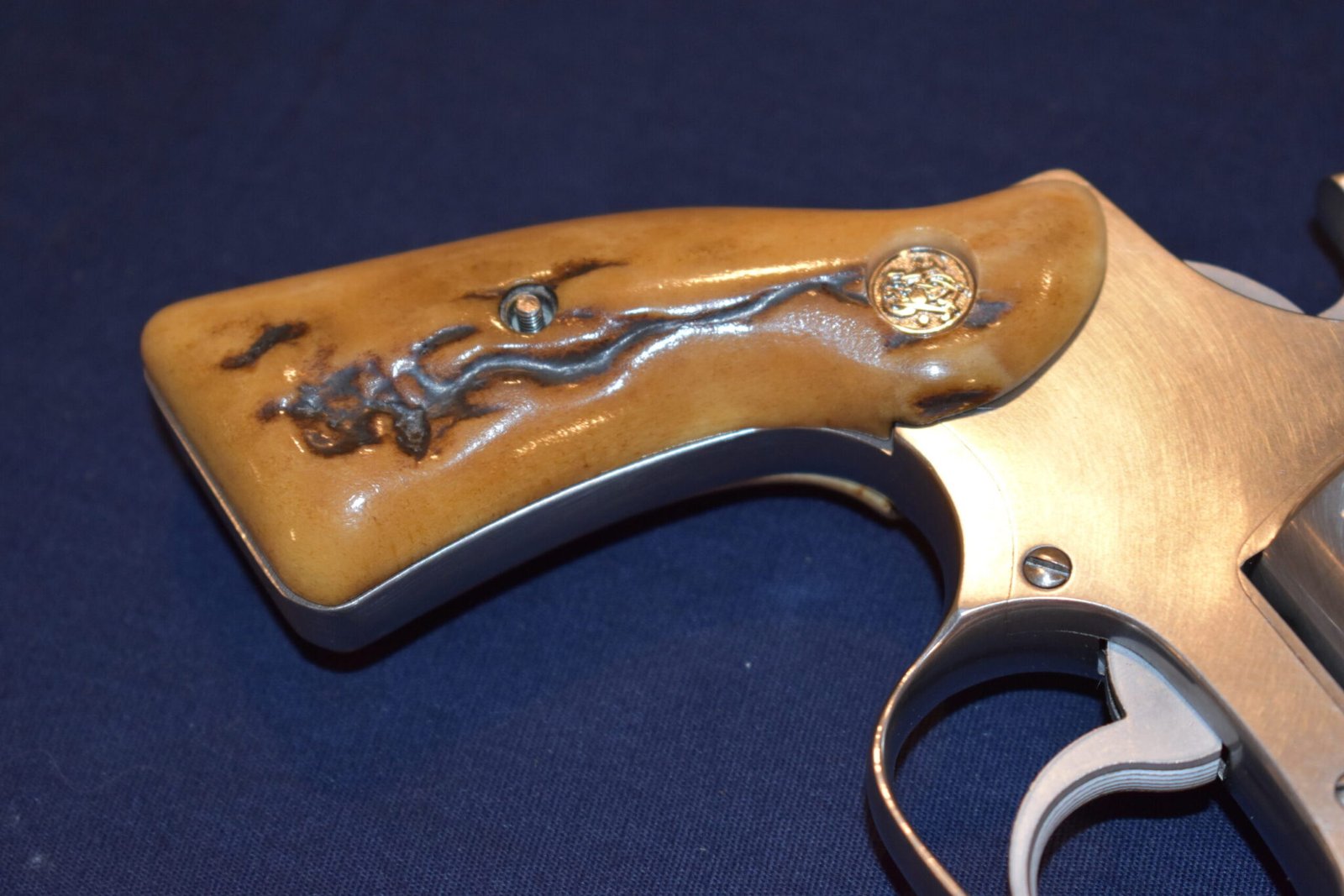 SMITH & WESSON J FRAME SQUARE BUTT VINTAGE STAG GRIPS JSQS5 - Image 11