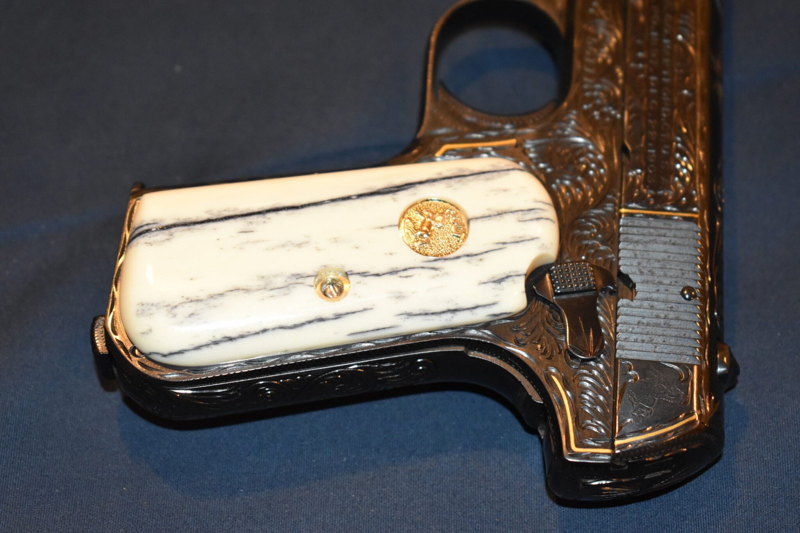COLT 19803 / 1908 POCKET HAMMERLESS PREMIUM GRADE GIRAFFE BONE GRIPS 1903GB5 - Image 5