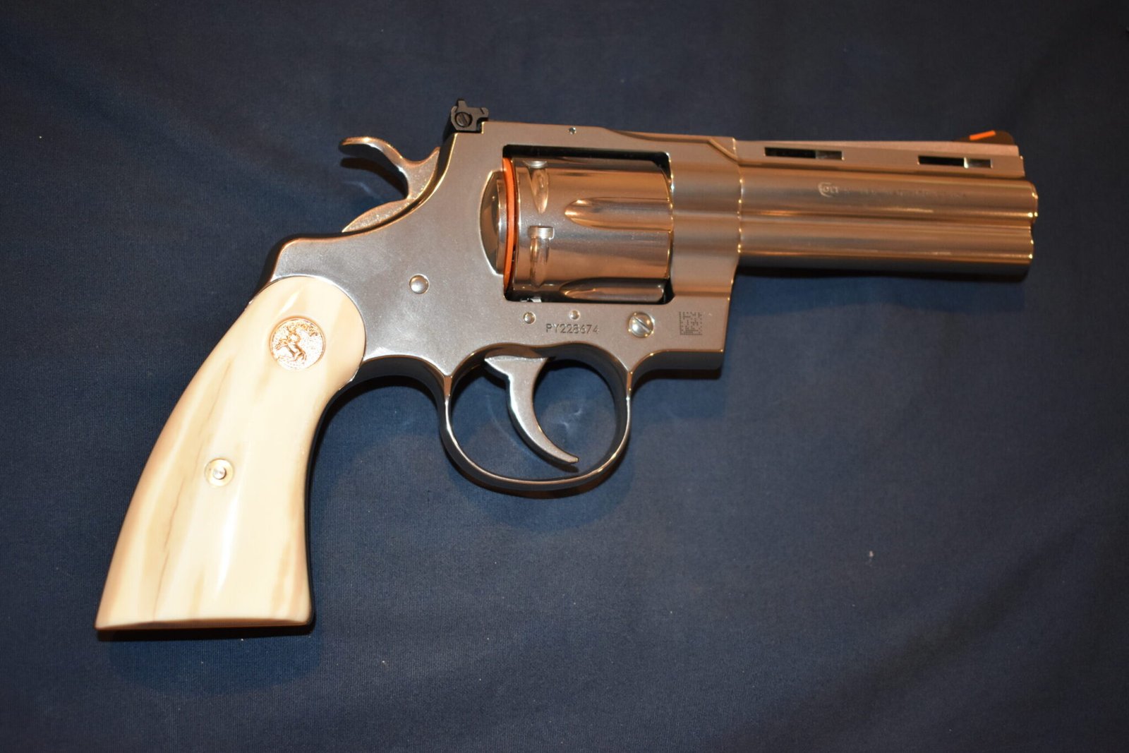 COLT I FRAMEFOSSILIZED WALRUS IVORY SERVICE GRIPS FOR A COLT PYTHON CPWI3 - Image 7