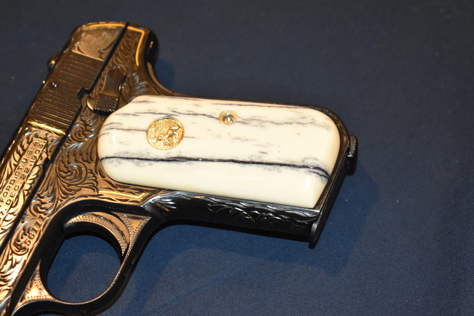 COLT 19803 / 1908 POCKET HAMMERLESS PREMIUM GRADE GIRAFFE BONE GRIPS 1903GB5 - Image 12