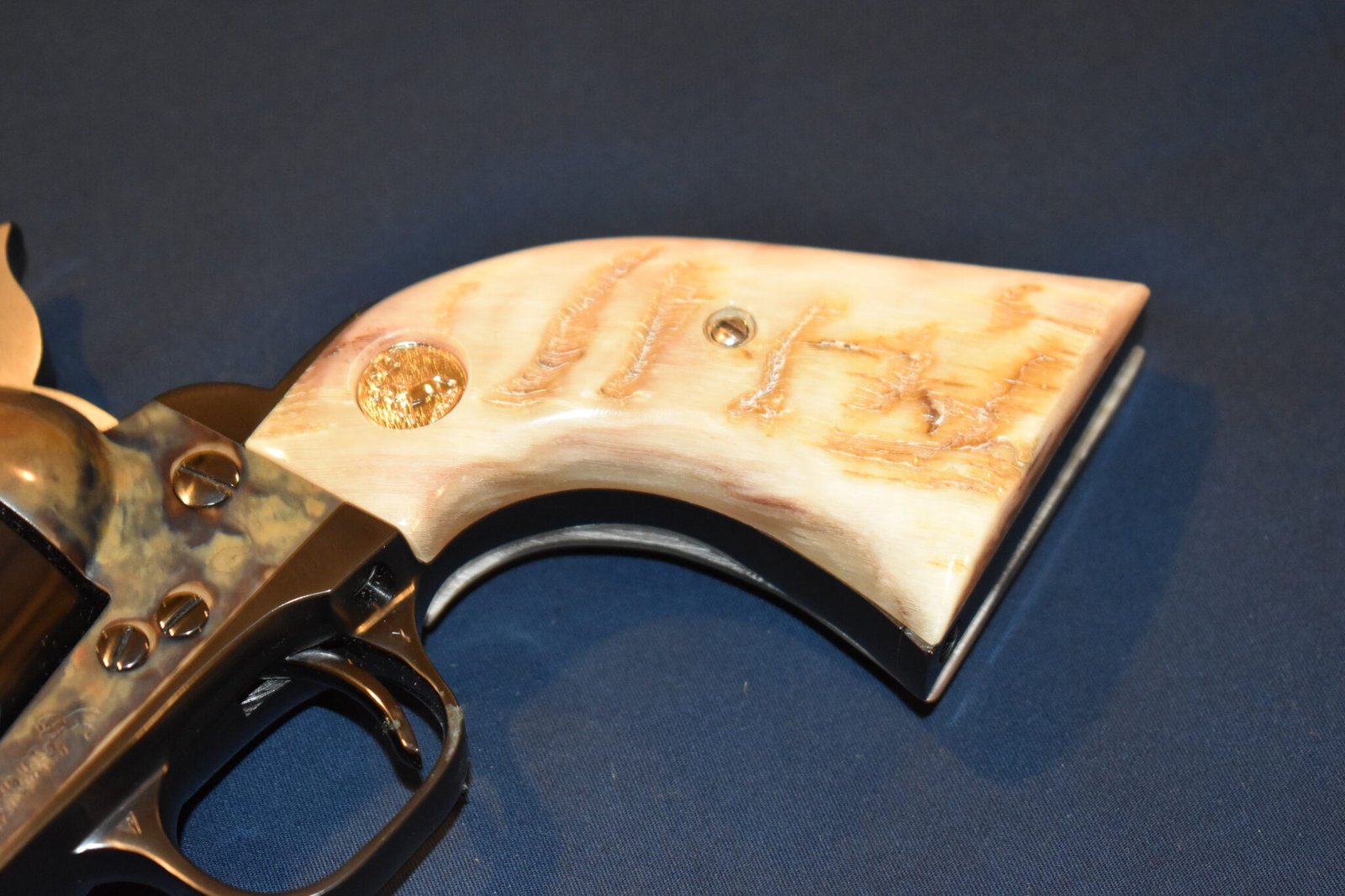 COLT SINGLE ACTION ARMY (S.A.A.)PREMIUM GRADE RAMS HORN / STAG GRIPS SAARH7 - Image 12