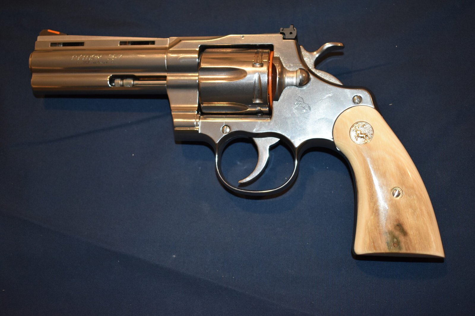 COLT PYTHON / OFFICER'S MODEL MATCH MAMMOTH IVORY GRIPS PMI2 - Image 4