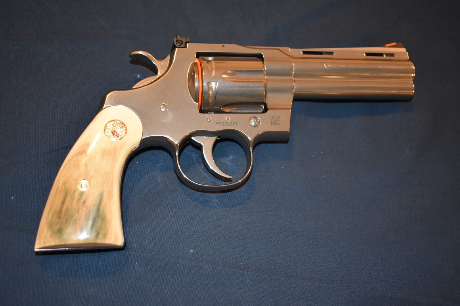 COLT PYTHON / OFFICER'S MODEL MATCH MAMMOTH IVORY GRIPS PMI2 - Image 7