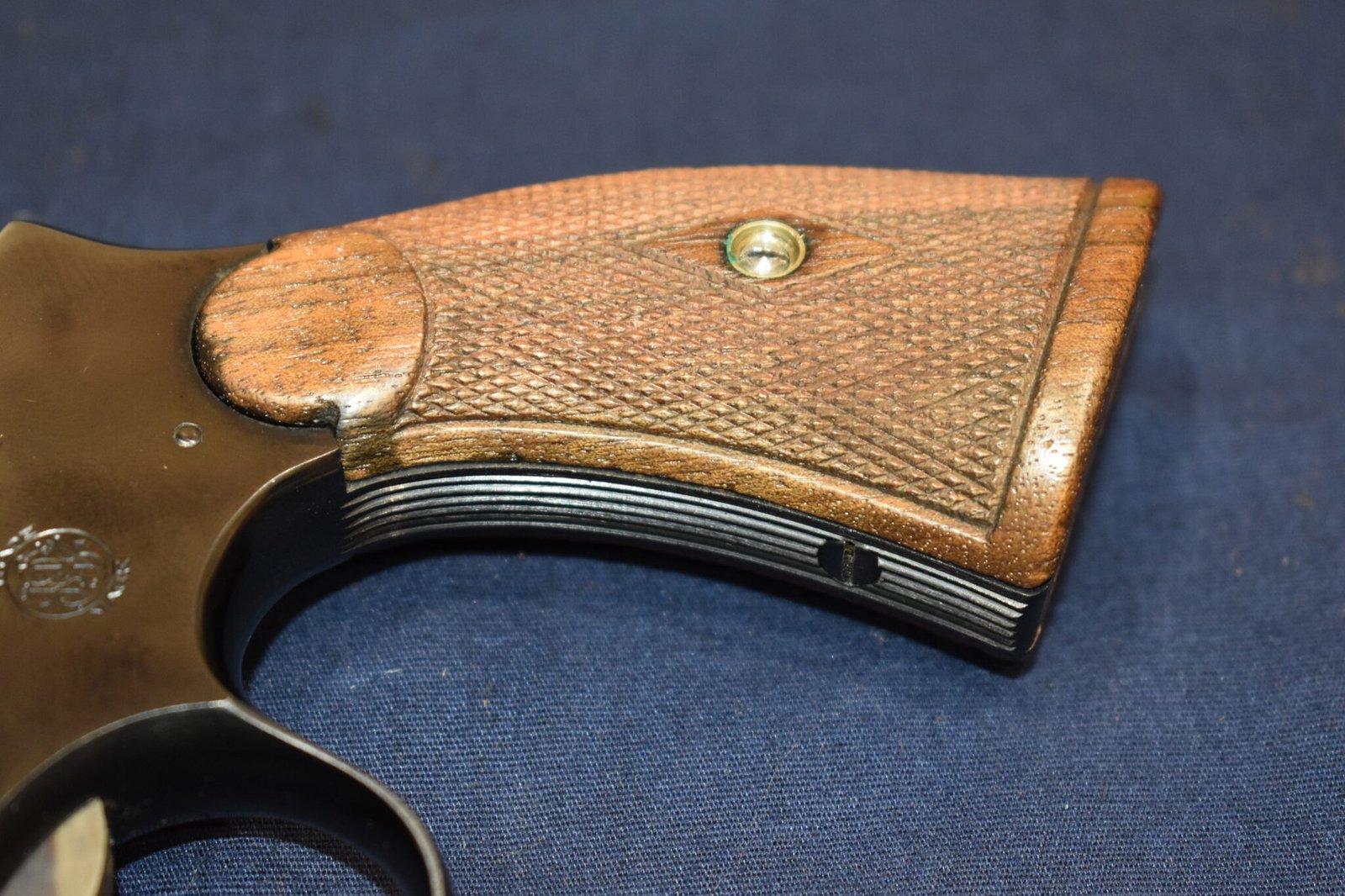 SMITH & WESSON K FRAME PRE-WAR SERVICE GRIPS WITH BRASS MEDALLIONS KPWS5 - Image 12