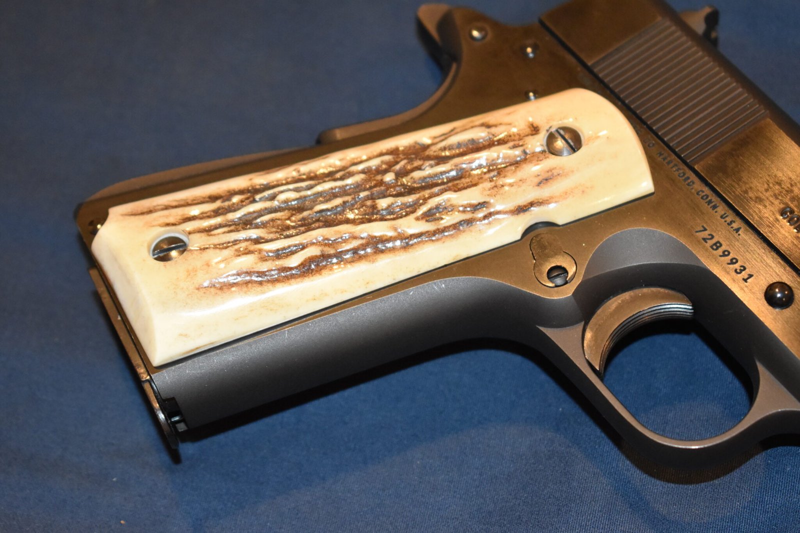 COLT 1911 VINTAGE SAMBAR STAG GRIPS 1911SS39 - Image 11
