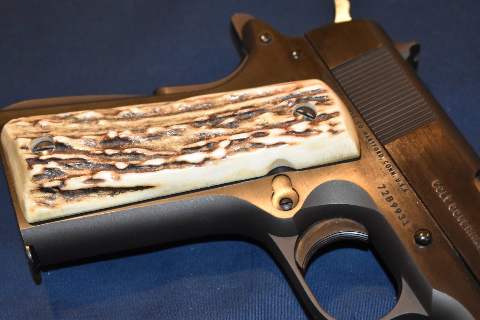 COLT 1911 VINTAGE SAMBAR STAG GRIPS 1911SS36 - Image 11