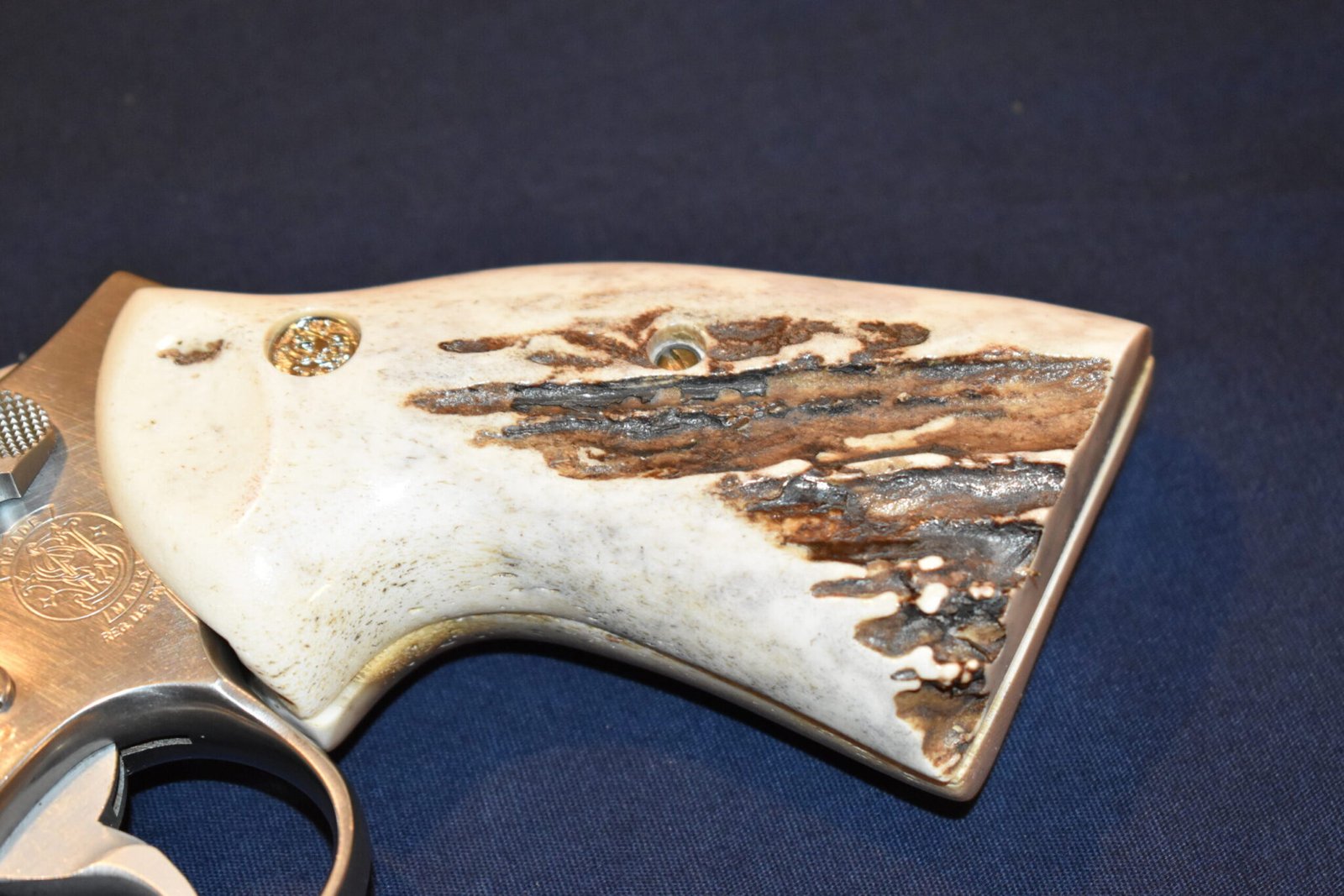 SMITH & WESSON K FRAME TARGET SQUARE BUTT SAMBAR STAG GRIPS KSQSS12 - Image 12
