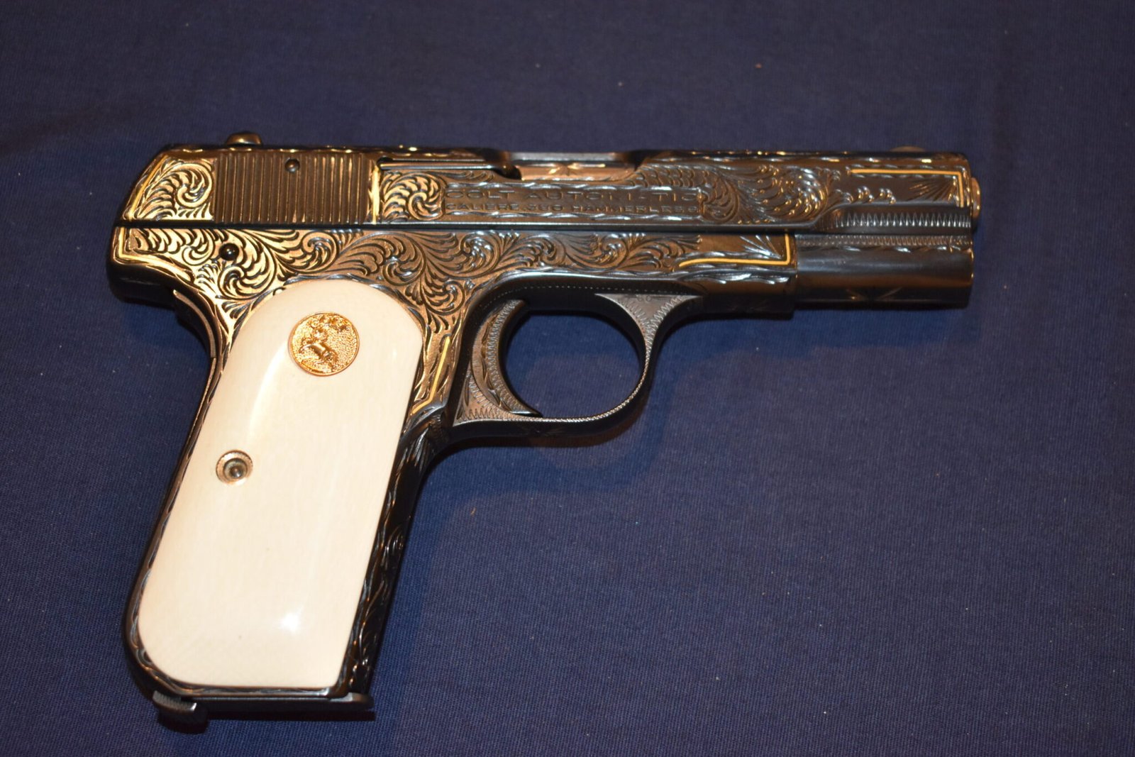 COLT 19803 / 1908 POCKET HAMMERLESS MAMMOTH IVORY GRIPS 1903I1 - Image 7