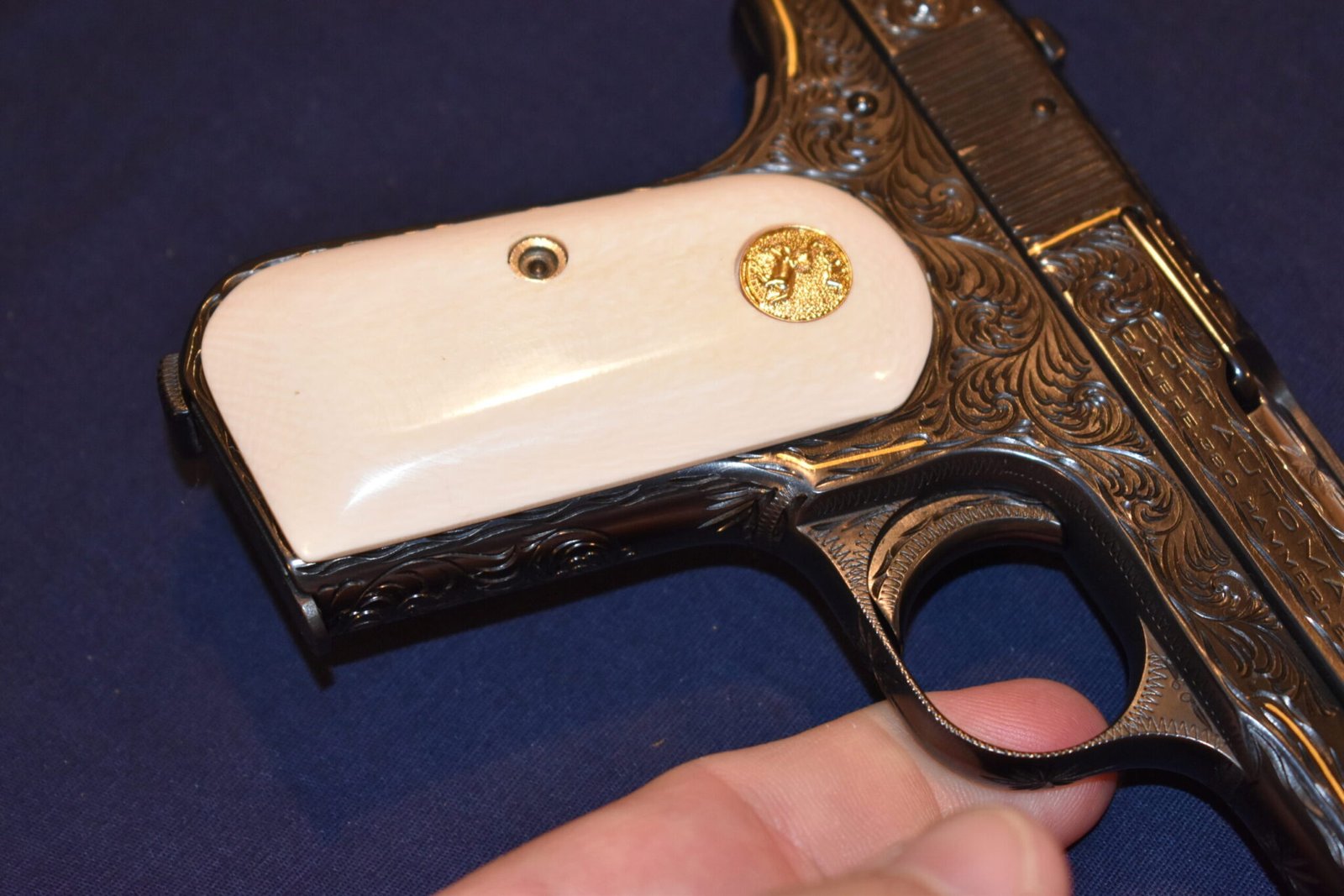 COLT 19803 / 1908 POCKET HAMMERLESS MAMMOTH IVORY GRIPS 1903I1 - Image 11