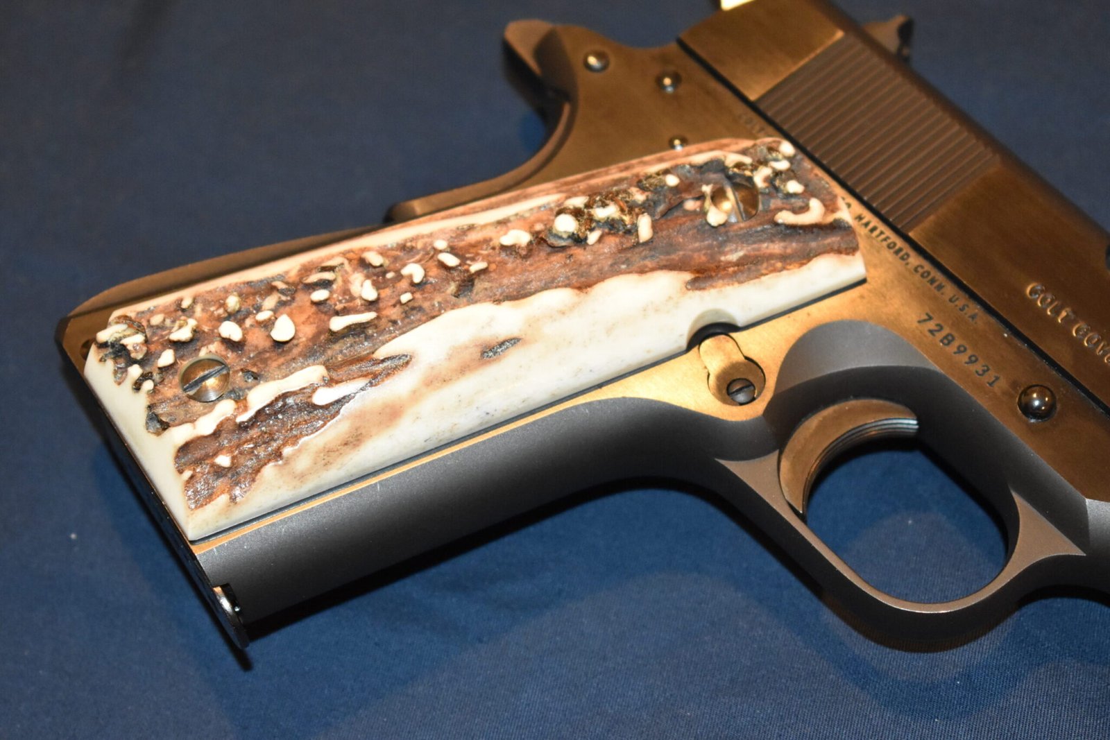 COLT 1911 VINTAGE SAMBAR STAG GRIPS 1911SS38 - Image 11