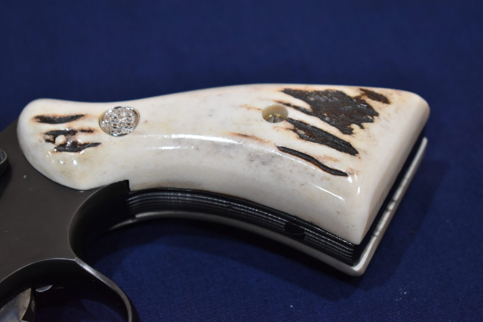 SMITH & WESSON K FRAME SQUARE BUTT VINTAGE SAMBAR STAG GRIPS KSQSS19 - Image 12