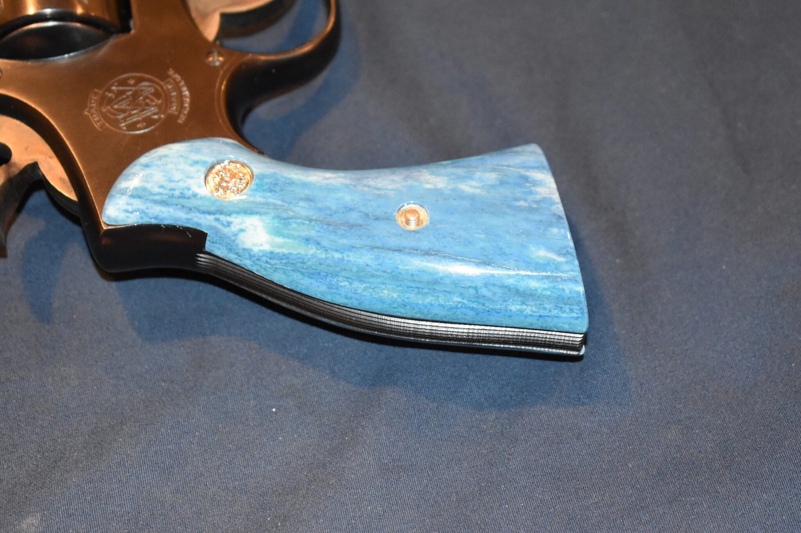 SMITH & WESSON K OR L FRAME SQUARE BUTT PREMIUM GRADE GIRAFFE BONE GRIPS KSQGB5 - Image 6