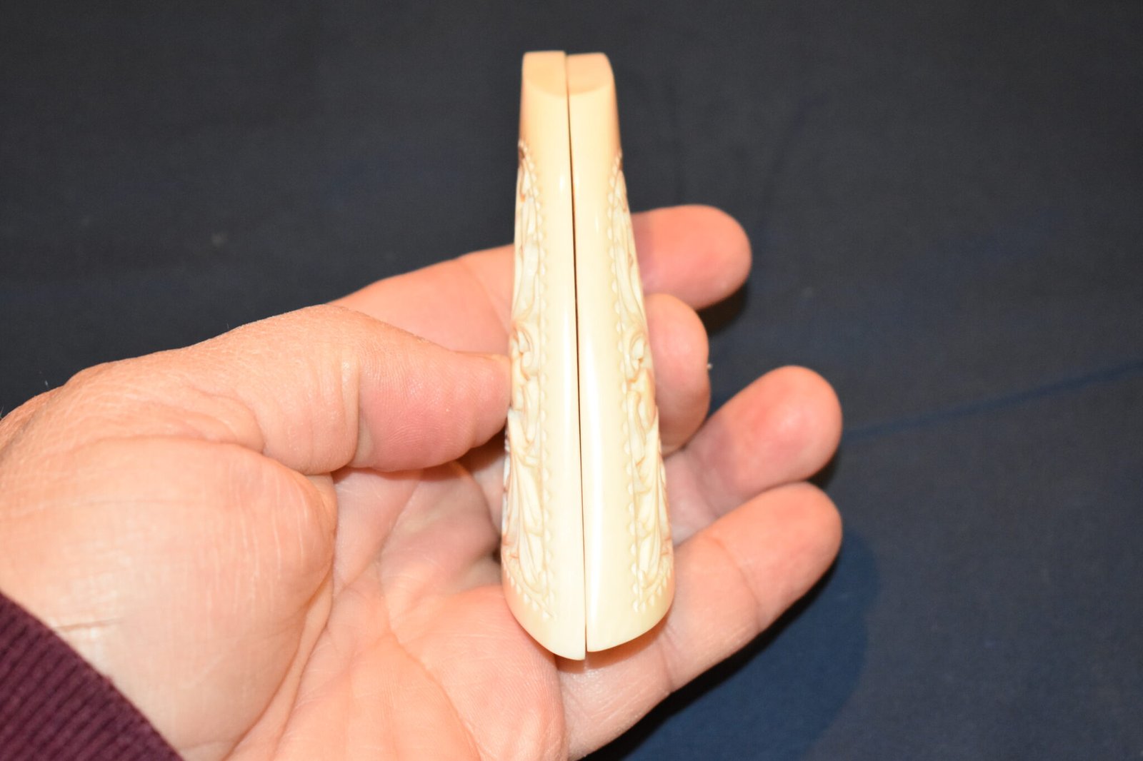 COLT SINGLE ACTION ARMY (S.A.A.) CARVED IVORY GRIPS SAACI1 OHIO SALES ONLY!! - Image 8