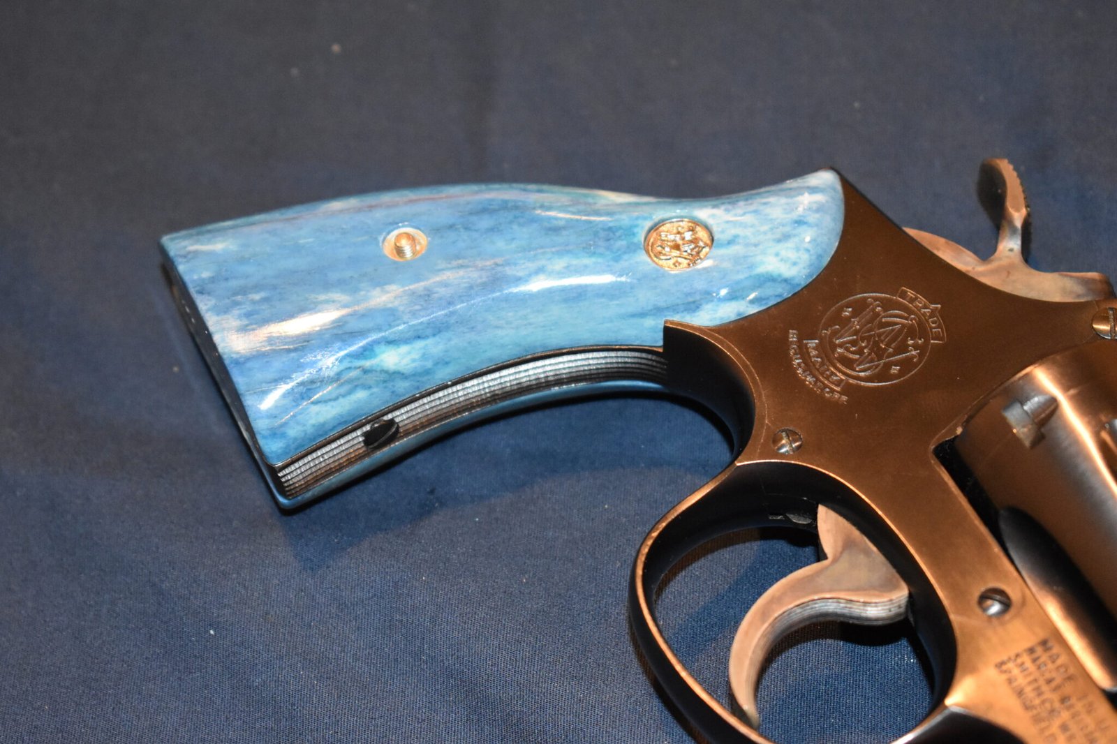 SMITH & WESSON K OR L FRAME SQUARE BUTT PREMIUM GRADE GIRAFFE BONE GRIPS KSQGB5 - Image 11