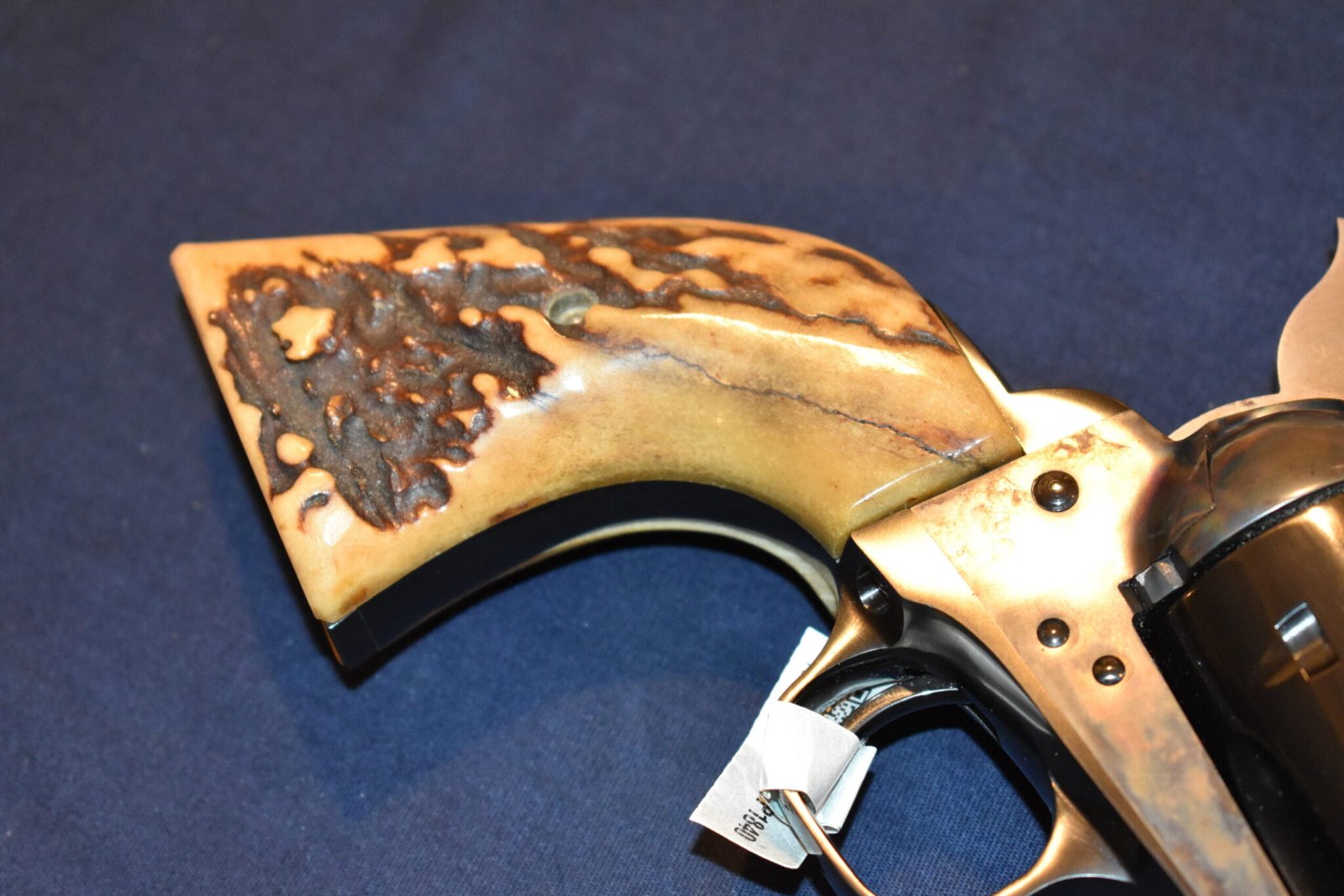 COLT SINGLE ACTION ARMY (S.A.A.) VINTAGE SAMBAR STAG GRIPS SAAS29 - Image 11