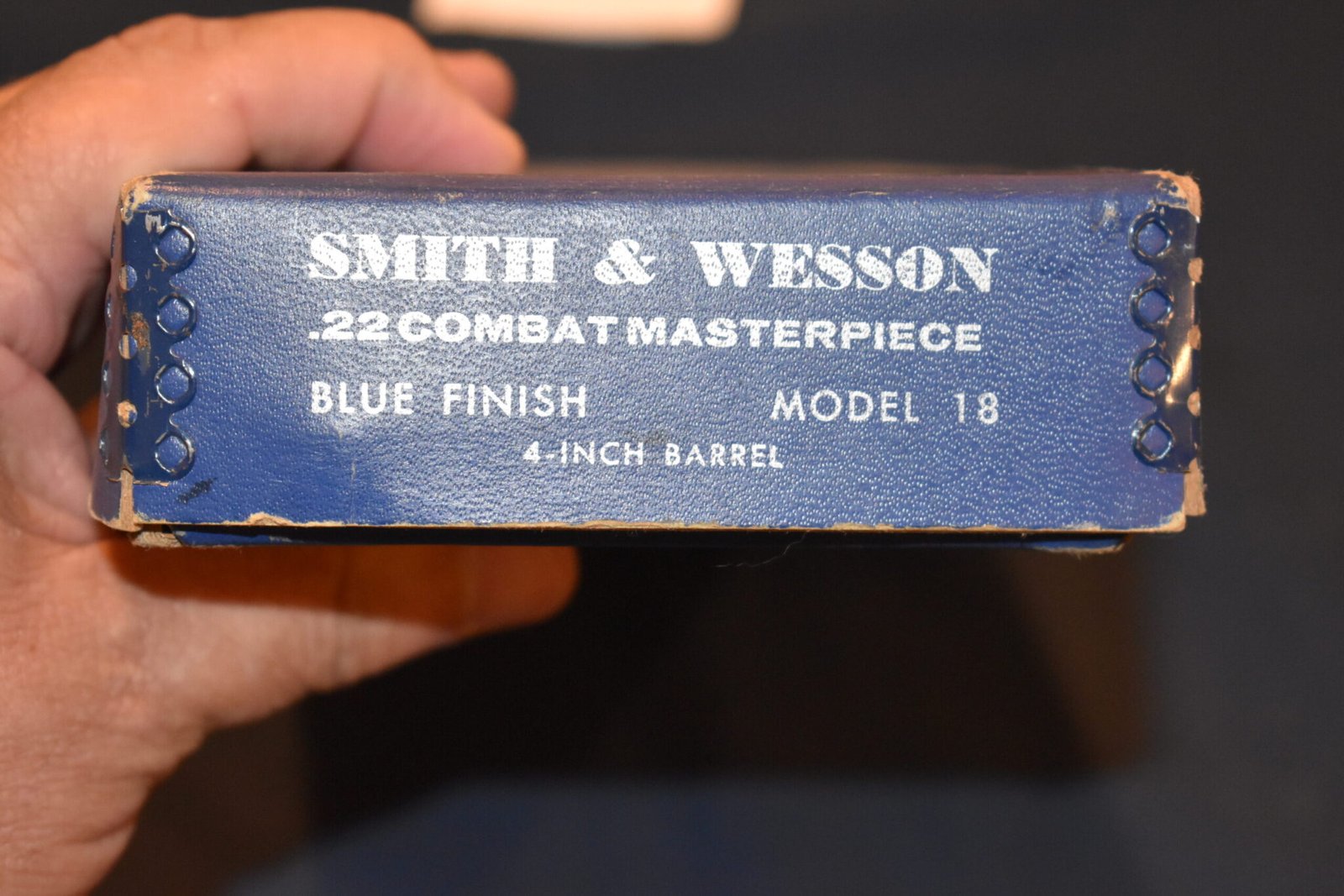 SMITH & WESSON 22 COMBAT MASTERPIECE MODEL 18 BOX SWB23