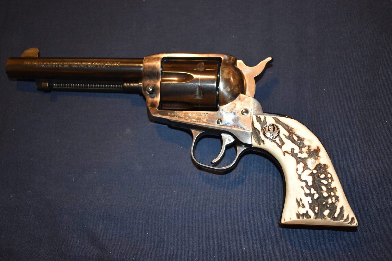 RUGER NEW MODEL BLACKHAWK OR OLD VAQUERO VINTAGE SAMBAR STAG GRIPS RBHS26 - Image 4