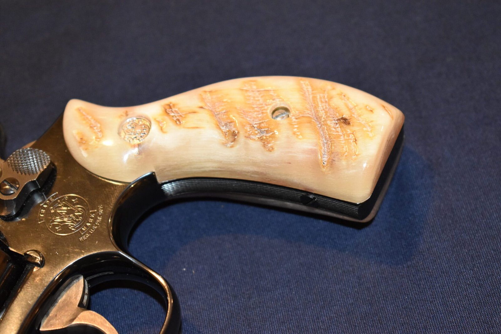 SMITH & WESSON K FRAME ROUND BUTT RAMS HORN GRIPS KRBRH4 - Image 12
