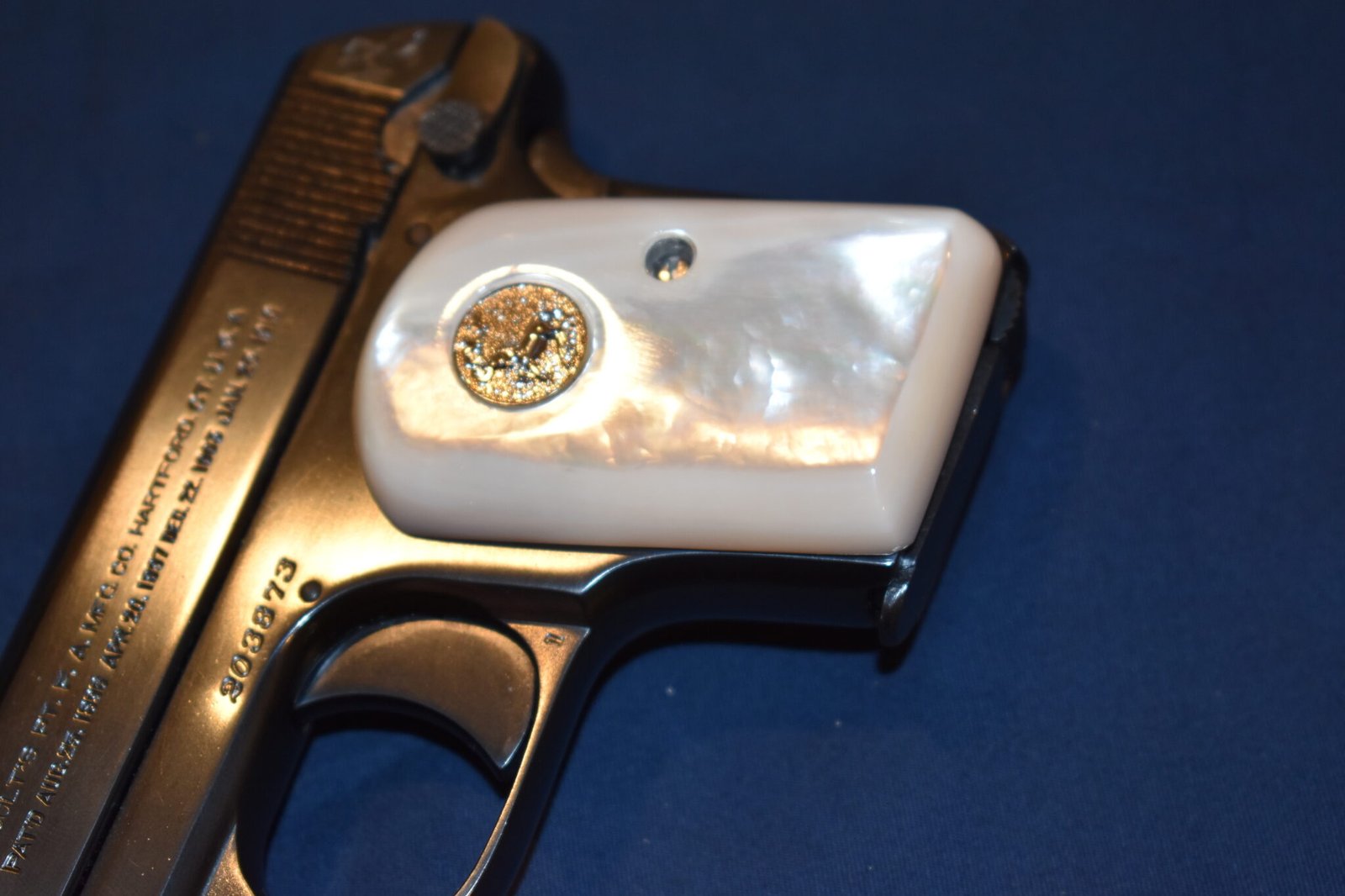COLT 1908 VEST POCKET MOTHER OF PEARL GRIPS CVPMP3 - Image 12