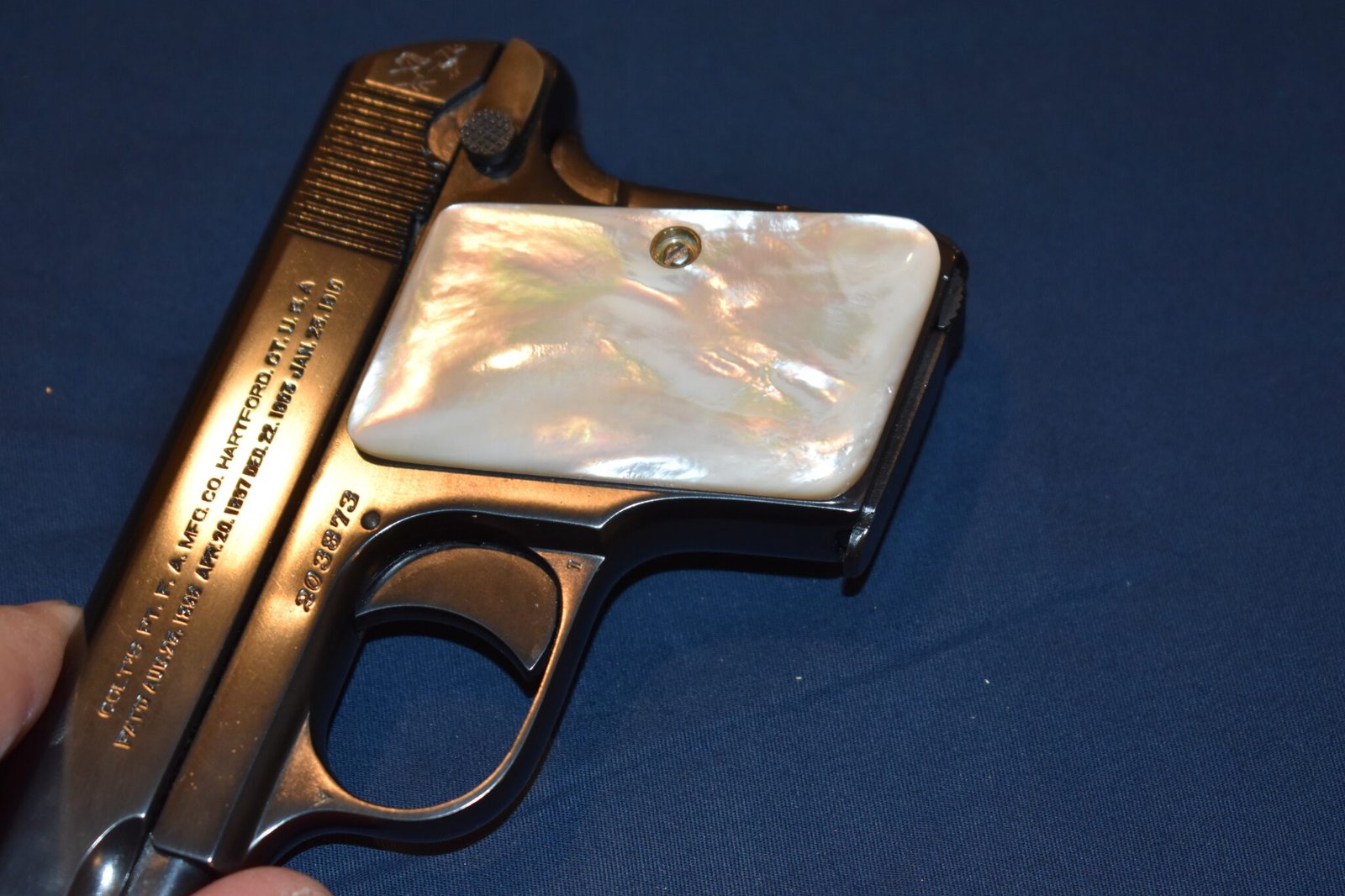 COLT 1908 VEST POCKET MOTHER OF PEARL GRIPS CVPMP4 - Image 12