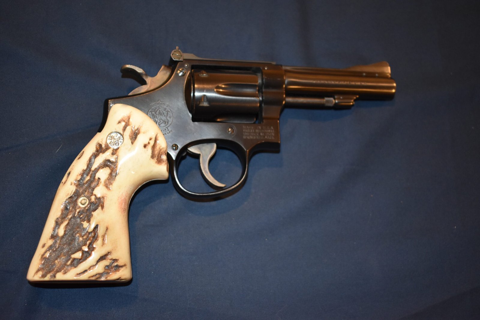 SMITH & WESSON K FRAME TARGET SQUARE BUTT SAMBAR STAG GRIPS KSQSS17 - Image 7