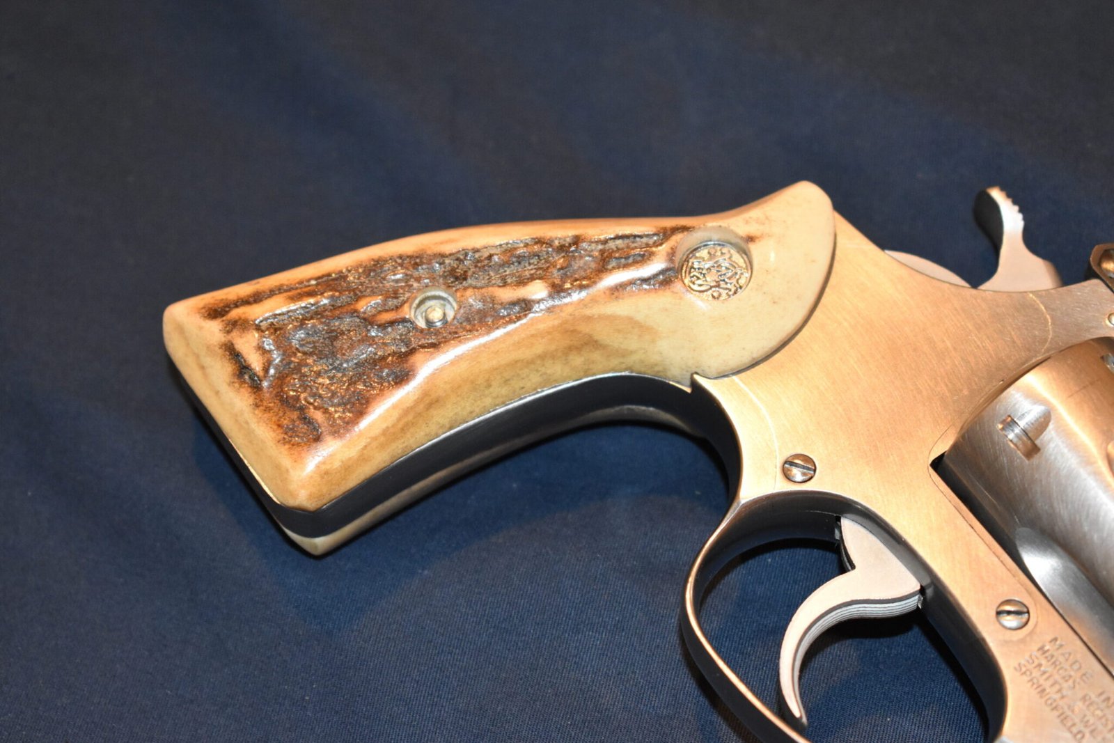 SMITH & WESSON J FRAME SQUARE BUTT VINTAGE STAG GRIPS JSQS8 - Image 11