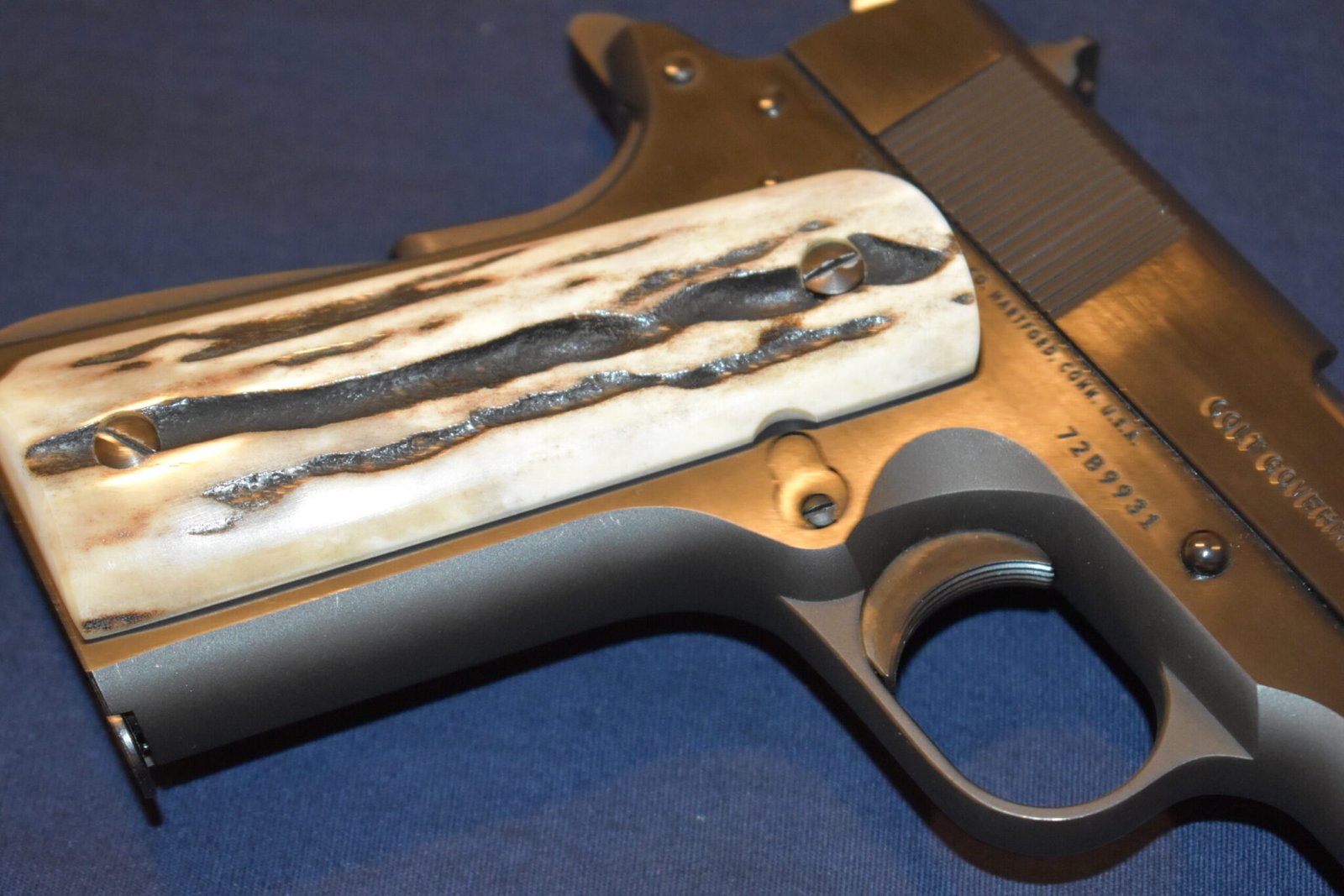 COLT 1911 VINTAGE SAMBAR STAG GRIPS 1911SS34 - Image 11
