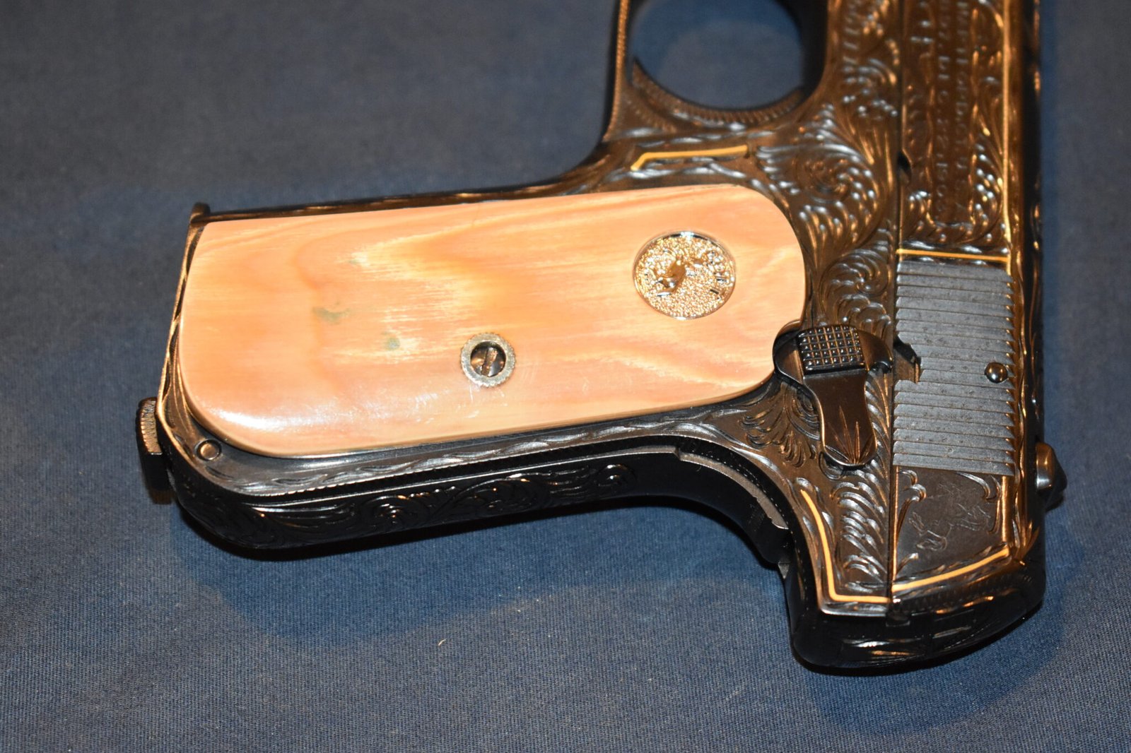COLT 19803 / 1908 POCKET HAMMERLESS MAMMOTH IVORY GRIPS 1903MI1 - Image 5