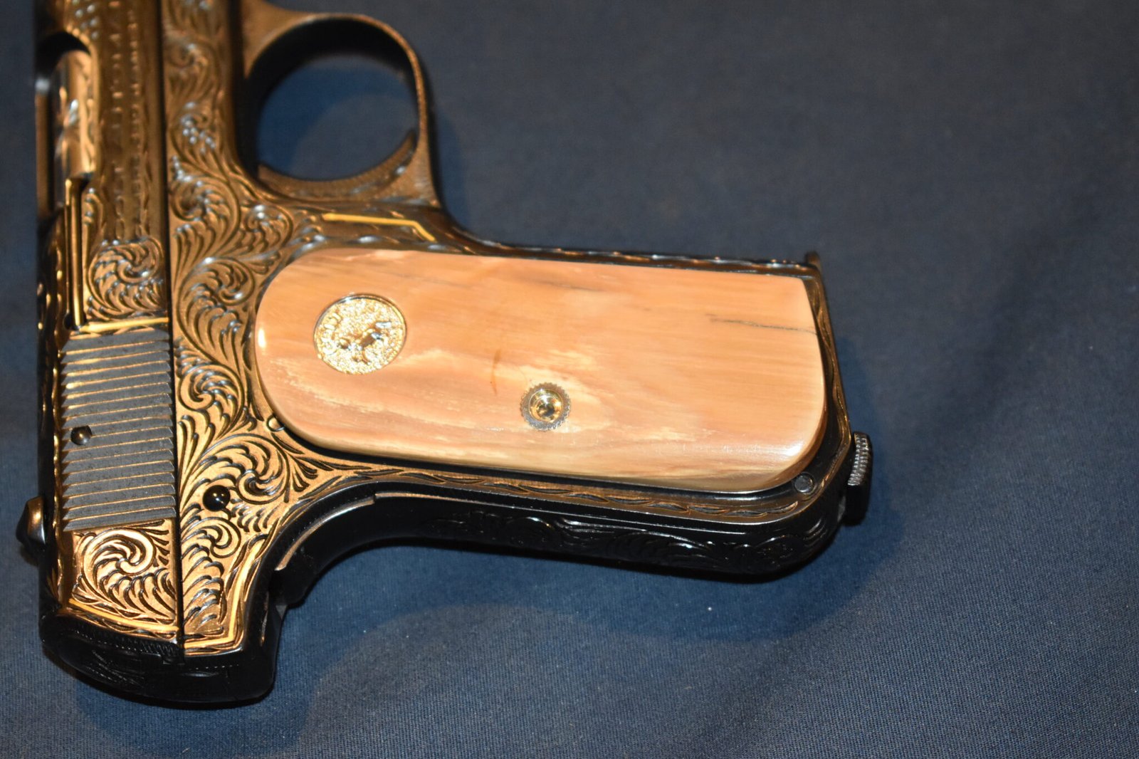 COLT 19803 / 1908 POCKET HAMMERLESS MAMMOTH IVORY GRIPS 1903MI1 - Image 6