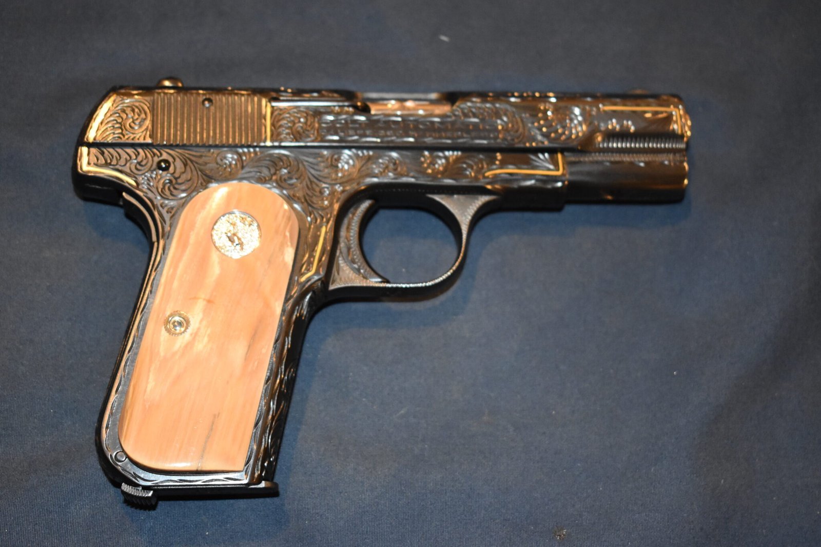 COLT 19803 / 1908 POCKET HAMMERLESS MAMMOTH IVORY GRIPS 1903MI1 - Image 7