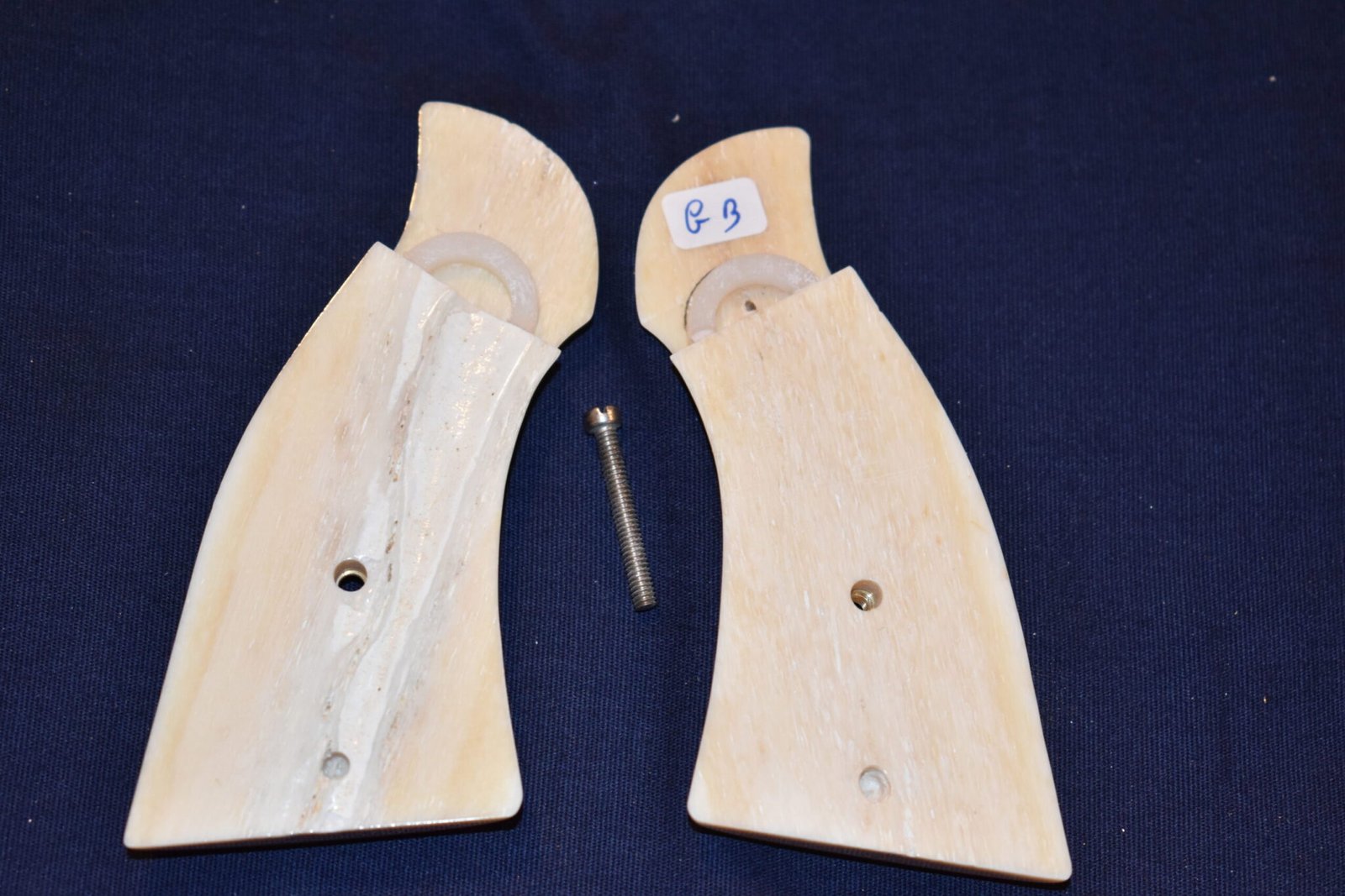 SMITH & WESSON K OR L FRAME SQUARE BUTT GIRAFFE BONE GRIPS KSQBGB1 - Image 3
