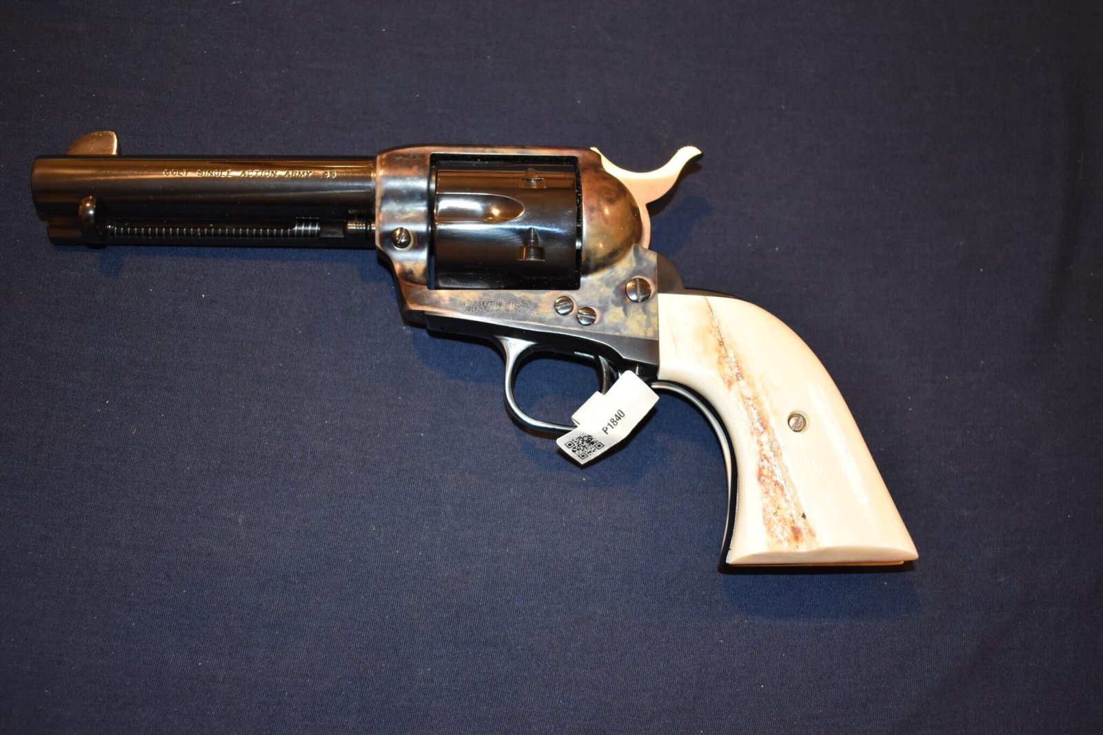 COLT SINGLE ACTION ARMY FOSSILIZED WALRUS IVORY GRIPS SAAFWI1 - Image 4