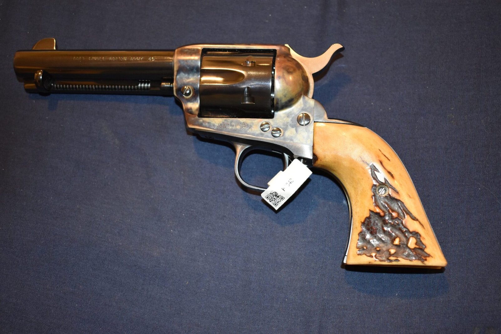 COLT SINGLE ACTION ARMY (S.A.A.) VINTAGE SAMBAR STAG GRIPS SAAS29 - Image 4