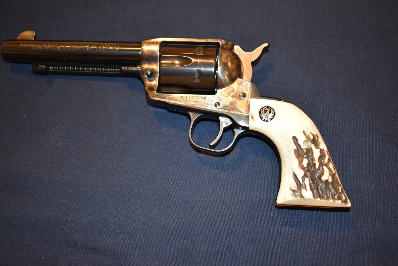 RUGER NEW MODEL BLACKHAWK OR OLD VAQUERO VINTAGE SAMBAR STAG GRIPS RBHS25 - Image 4