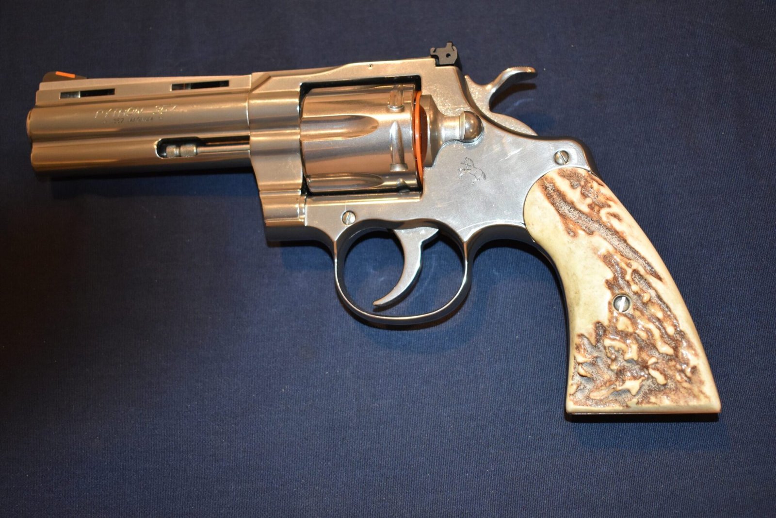 COLT PYTHON / OFFICER'S MODEL MATCH VINTAGE SAMBAR STAG GRIPS CPSS18 - Image 4
