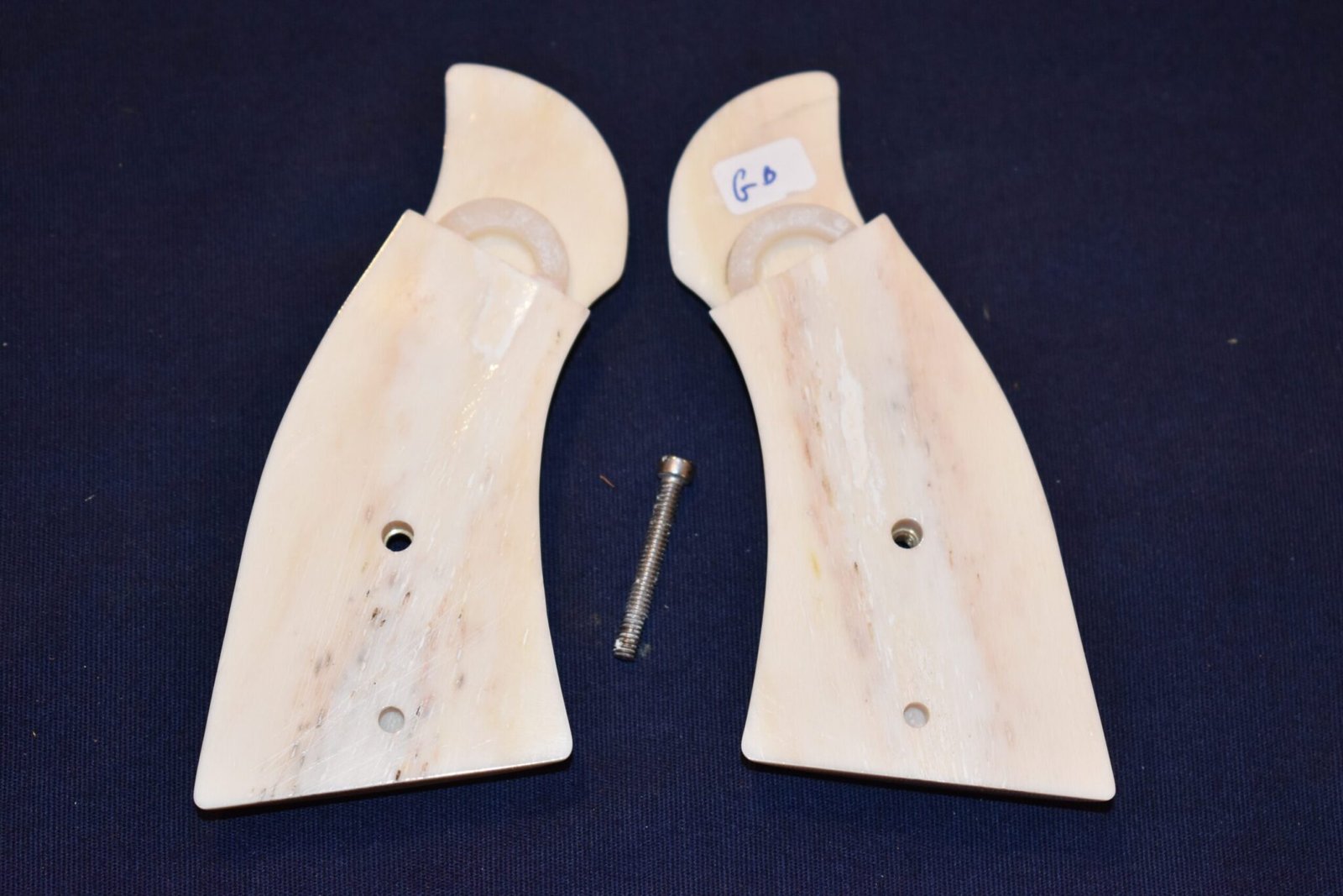 SMITH & WESSON K OR L FRAME SQUARE BUTT PREMIUM GRADE GIRAFFE BONE GRIPS KSQGB4 - Image 3
