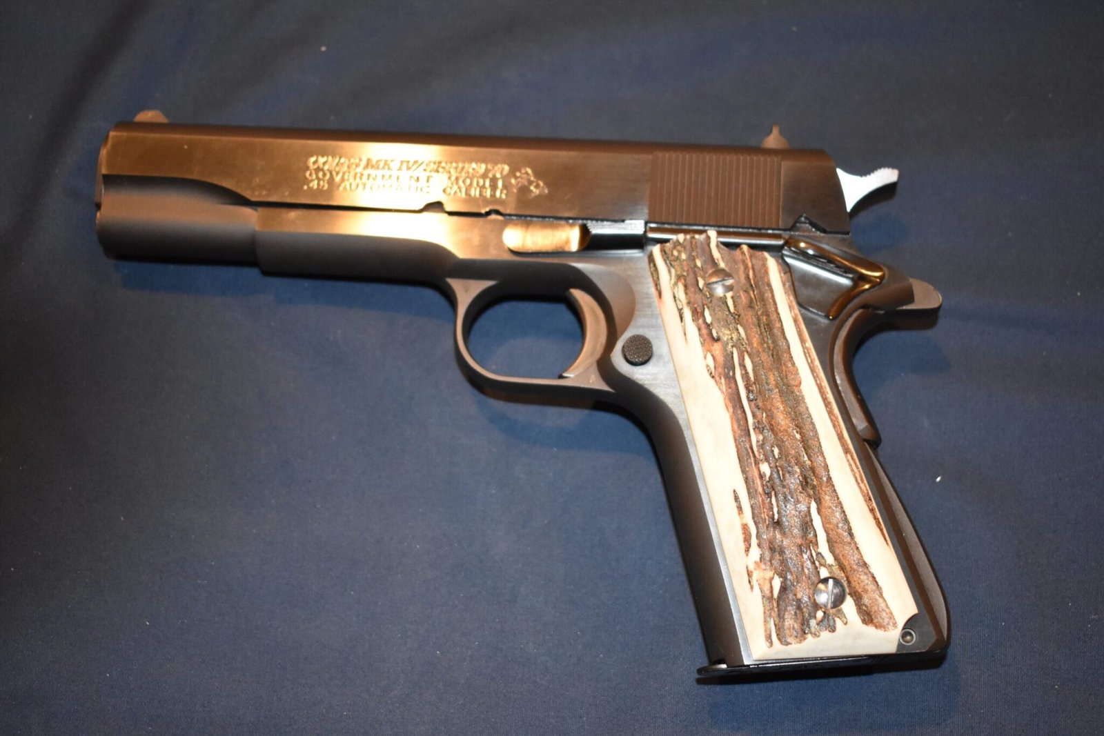 COLT 1911 VINTAGE SAMBAR STAG GRIPS 1911SS38 - Image 4
