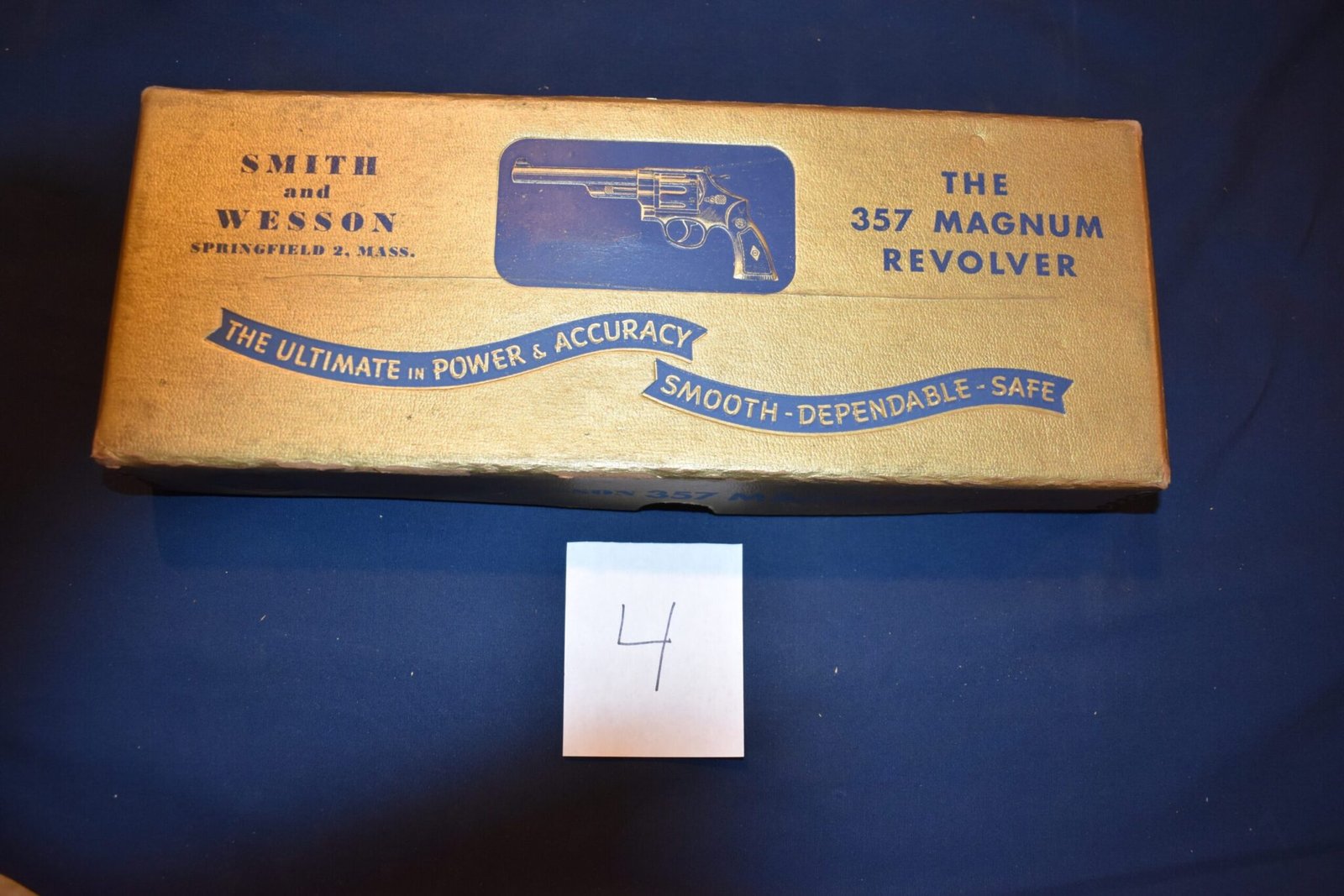 SMITH & WESSON 6 1/2’ NICKEL 357 MAGNUM PRE-MODEL 27 BOX SWB16