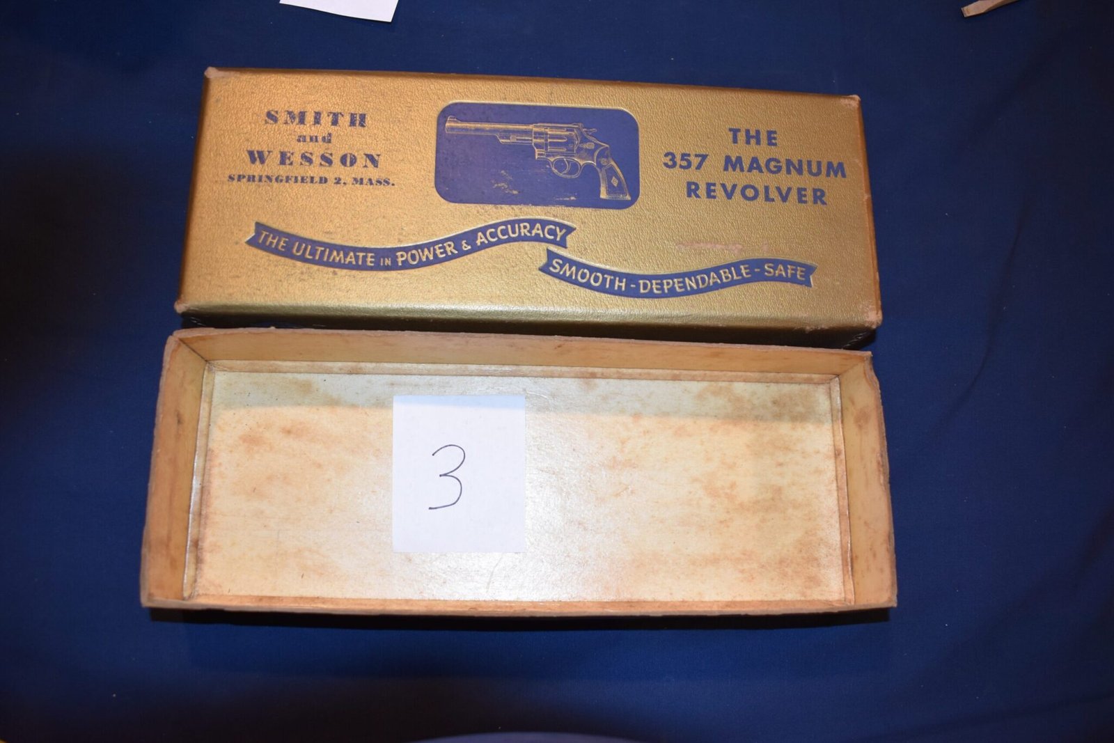 SMITH & WESSON 3 1/2’ 357 MAGNUM PRE-MODEL 27 BOX SWB15 - Image 2