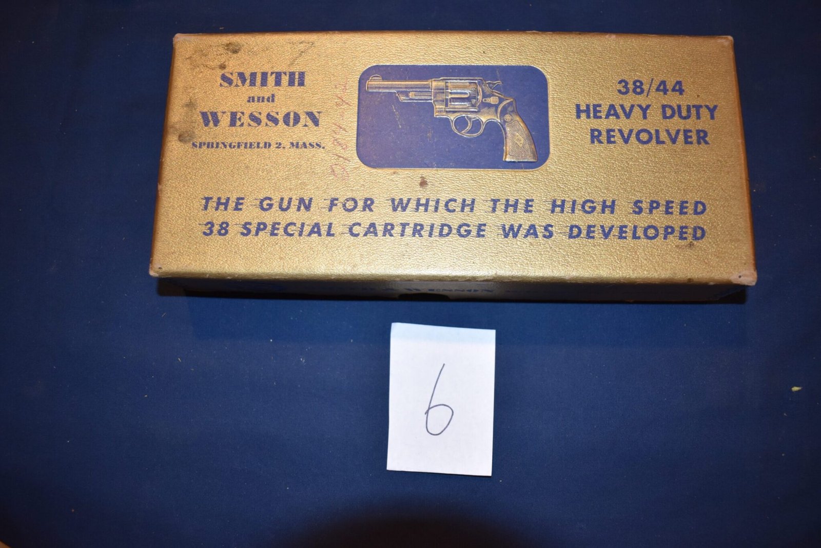 SMITH & WESSON 4" 38/44 HEAVY DUTY REVOLVER PRE-MODEL 20 BOX SWB17