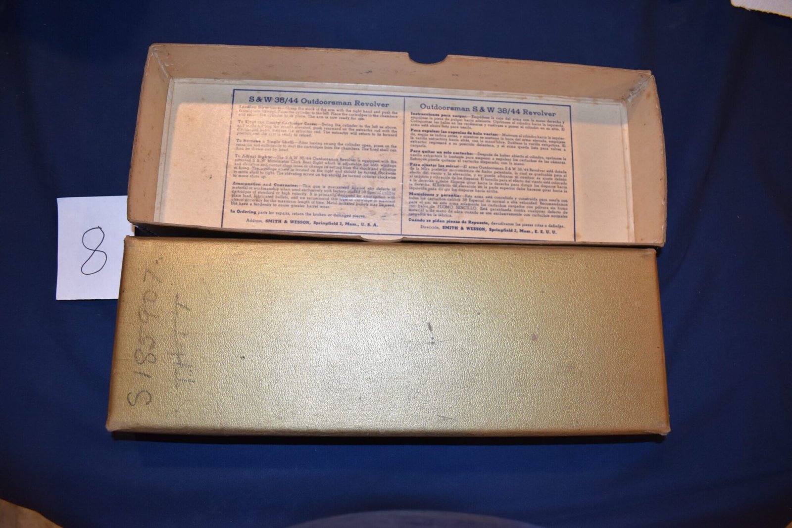 SMITH & WESSON 6 1/2" 38/44 OUTDOORSMAN REVOLVER PRE-MODEL 23 BOX SWB18 - Image 3