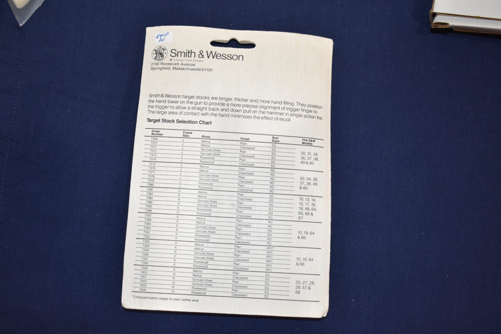 SMITH & WESSON FACTORY K FRAME PRESENTATION TARGET GRIPS NEW IN THE PACKAGE KPT10 - Image 4