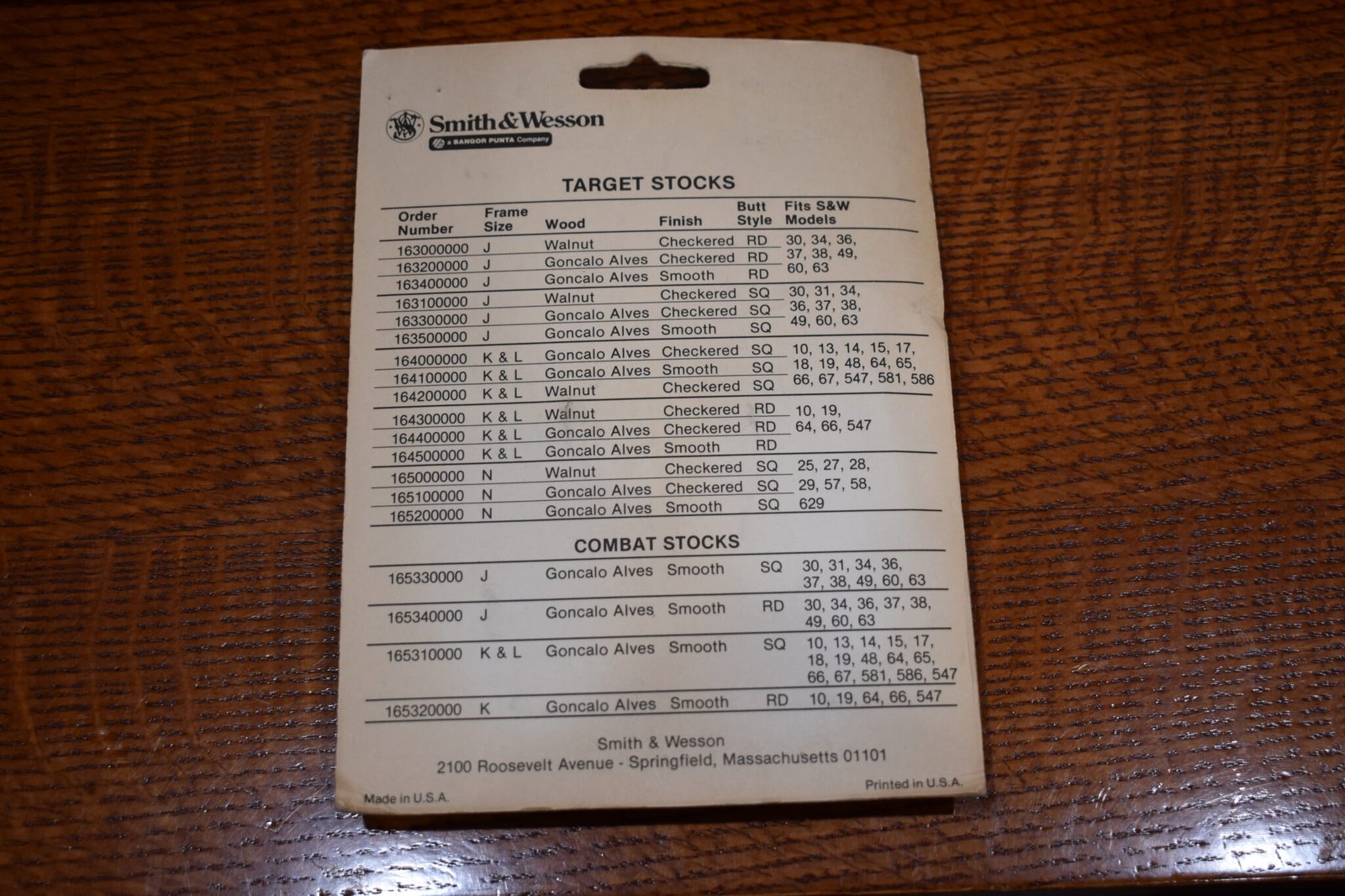 SMITH & WESSON K FRAME FACTORY ROUND BUTT COMBAT GRIPS NEW IN THE PACKAGE KRBC7 - Image 2