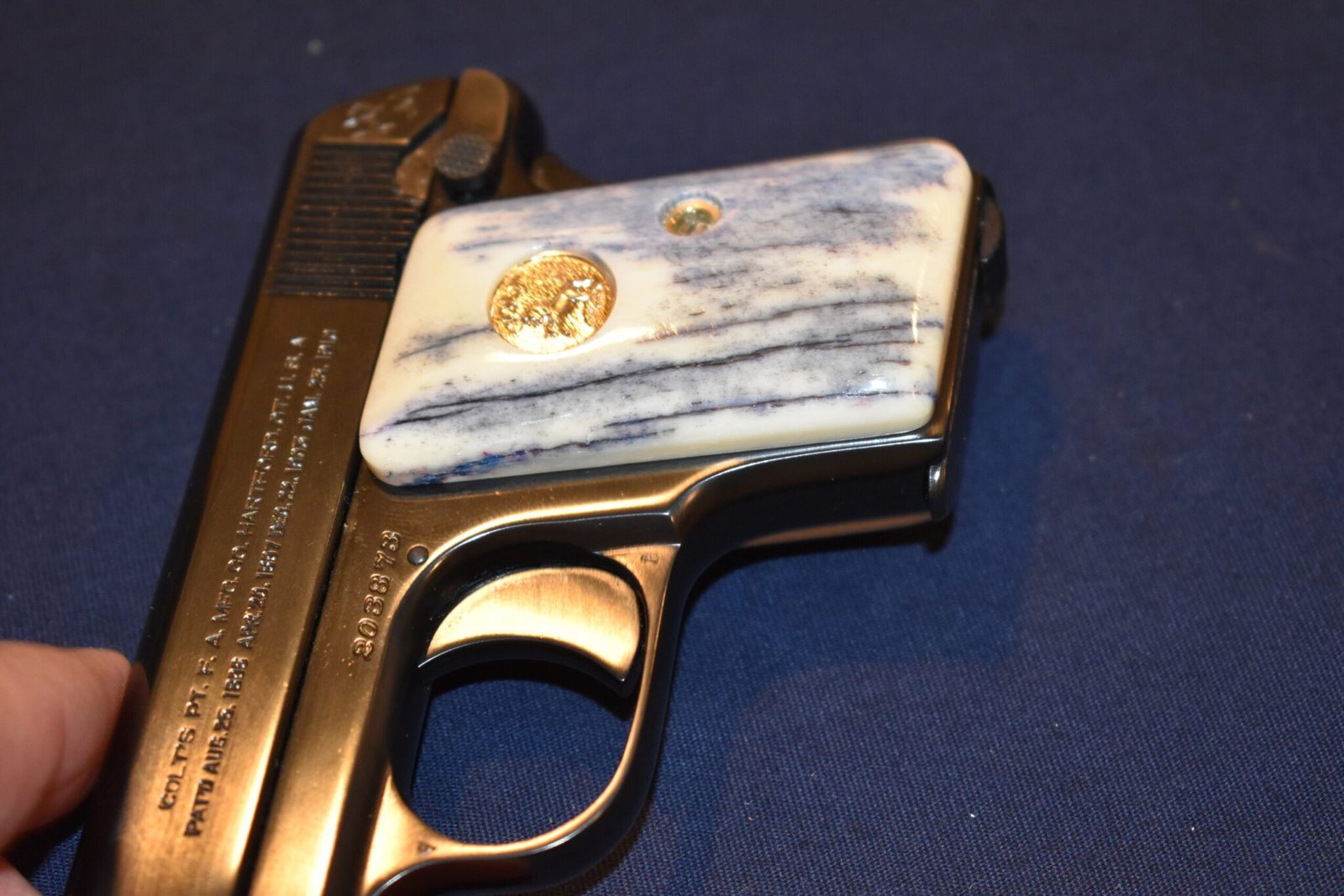 COLT 1908 VEST POCKET GIRAFFE BONE GRIPS CVPGB4 - Image 12